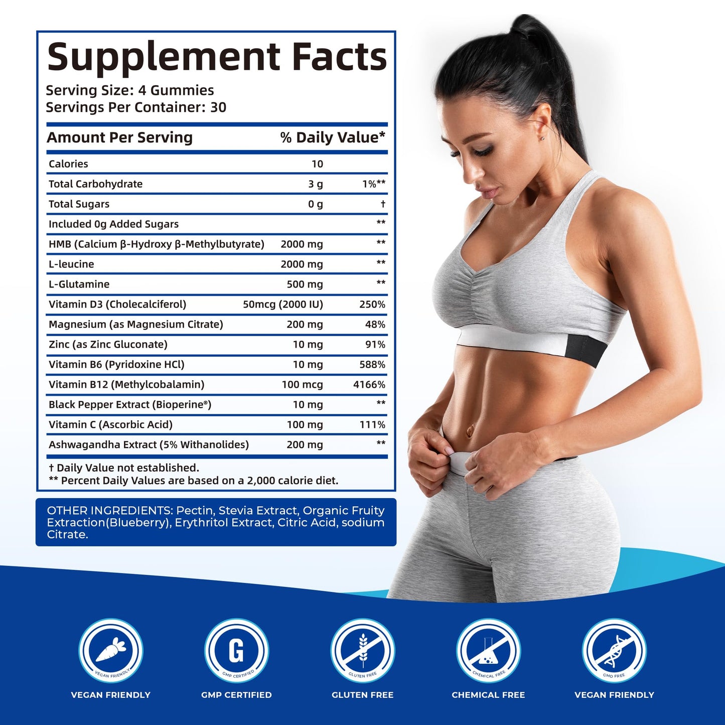 BAKAKOUL HMB and L-Leucine Gummies, 360 Count