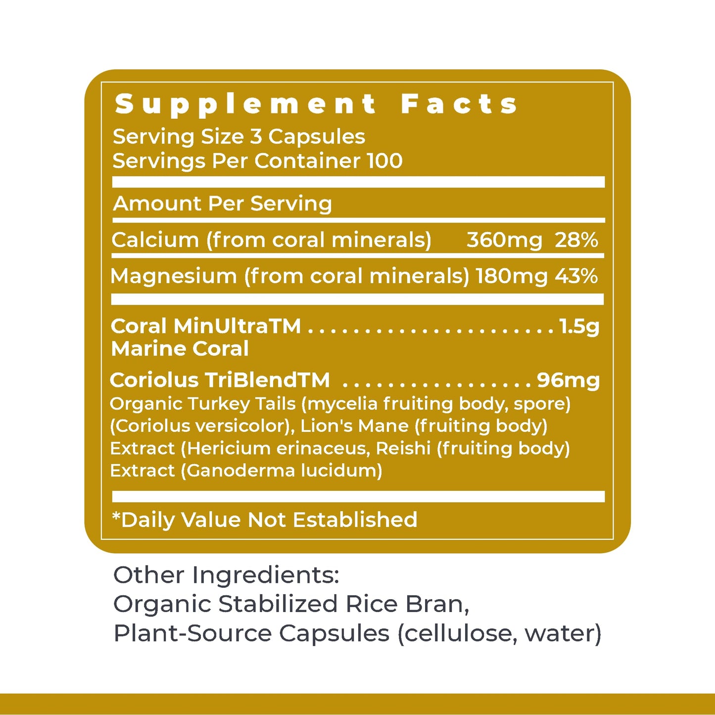Premier Research Labs Calcium Magnesium Plus Calcium Magnesium Supplement, Mushroom Complex with Reishi & Lions Mane, 300 Capsules