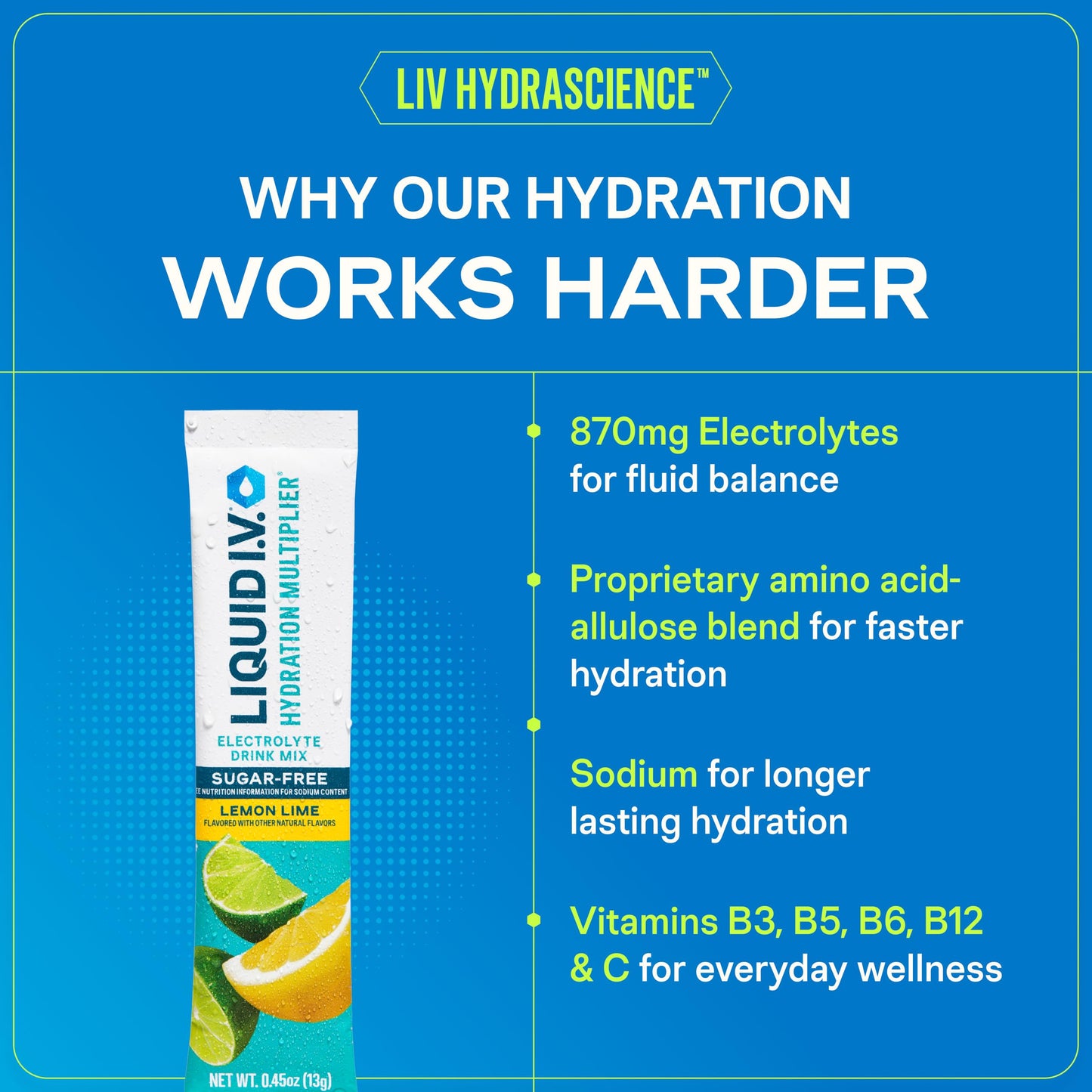 Liquid I.V. Sugar Free Hydration Electrolytes Powder, White Peach, 6.41 Ounce