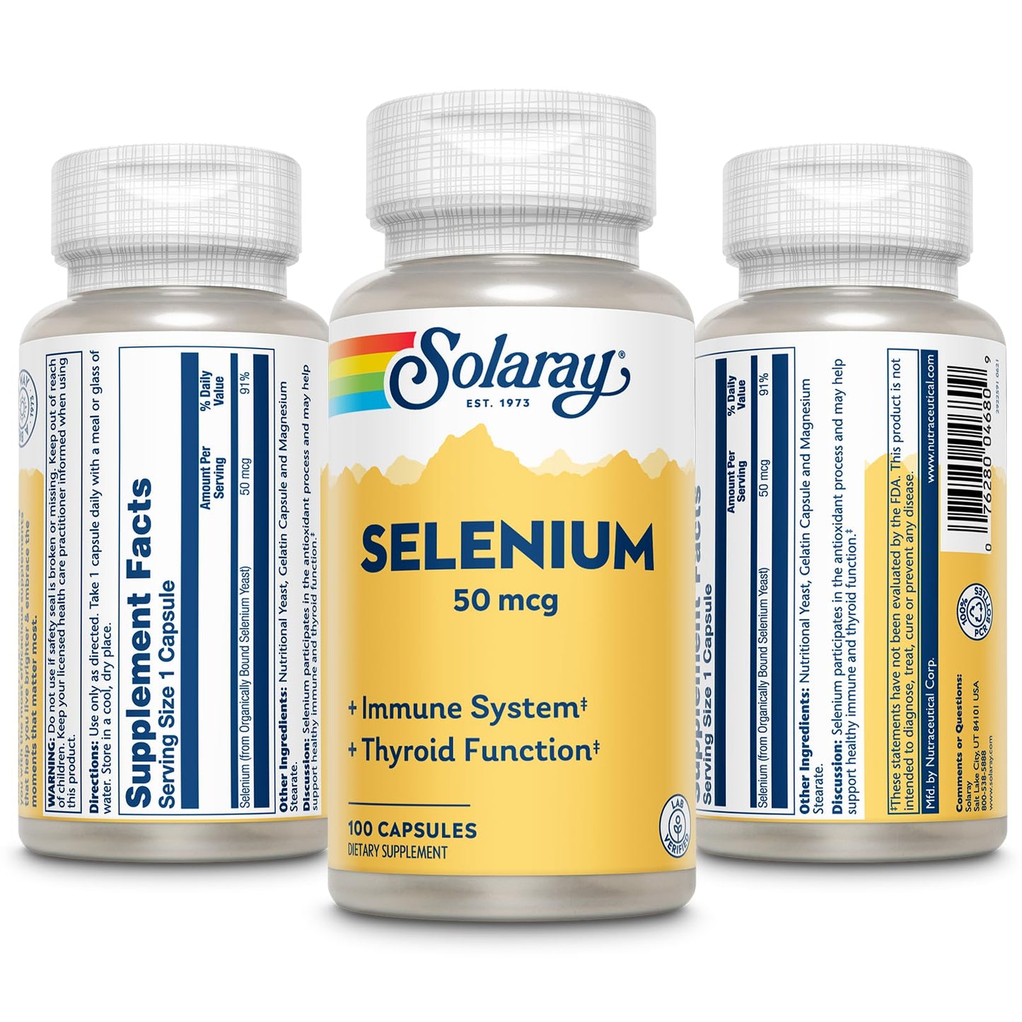 Solaray Selenium 50 mcg Capsules 100