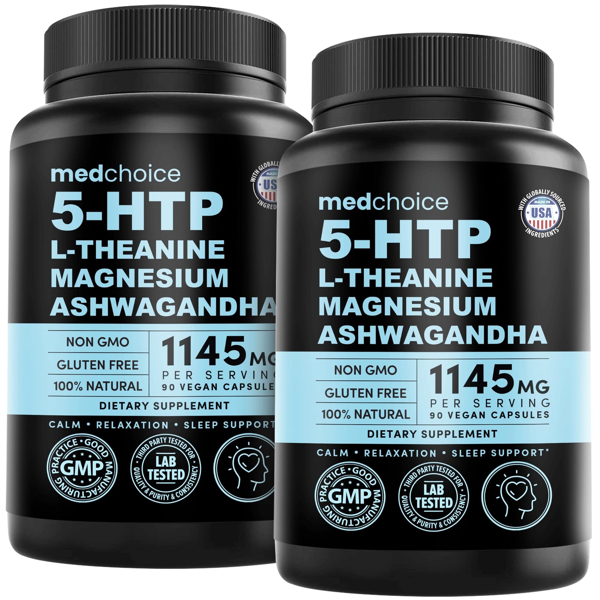 MEDCHOICE 5HTP 200mg Mood Support Capsules 180 Count