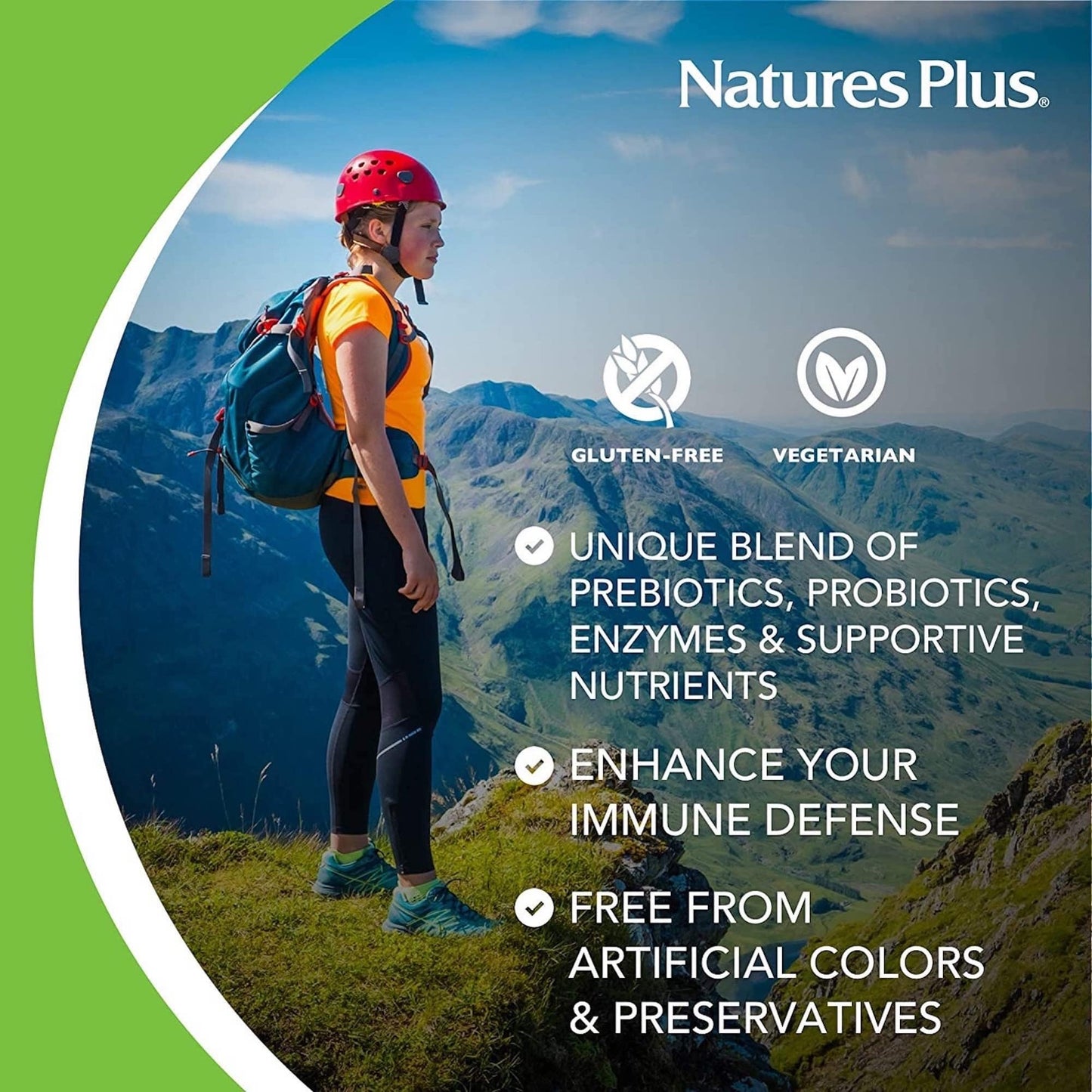 NaturesPlus GI Natural Total Digestive Wellness 90 Tablets