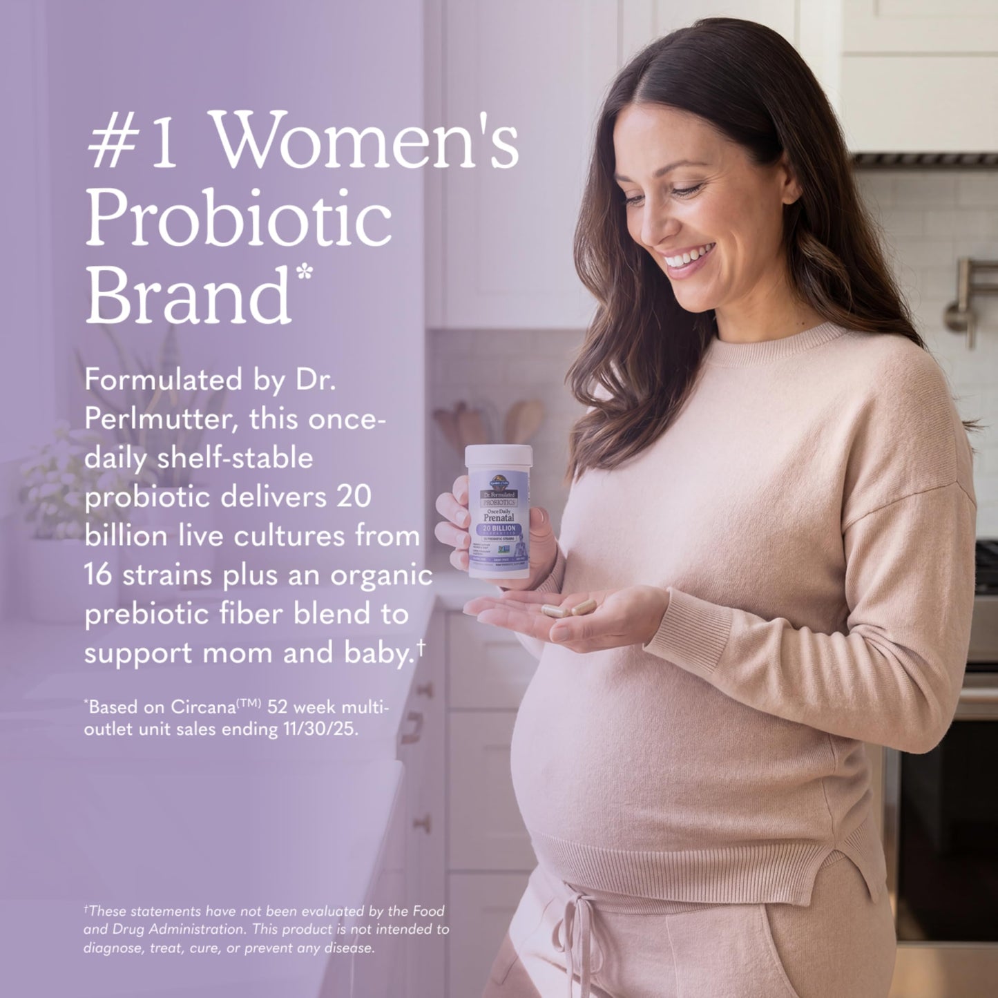 Garden of Life Dr. Formulated Probiotics Once Daily Prenatal - 20 Billion CFU, 30 Capsules