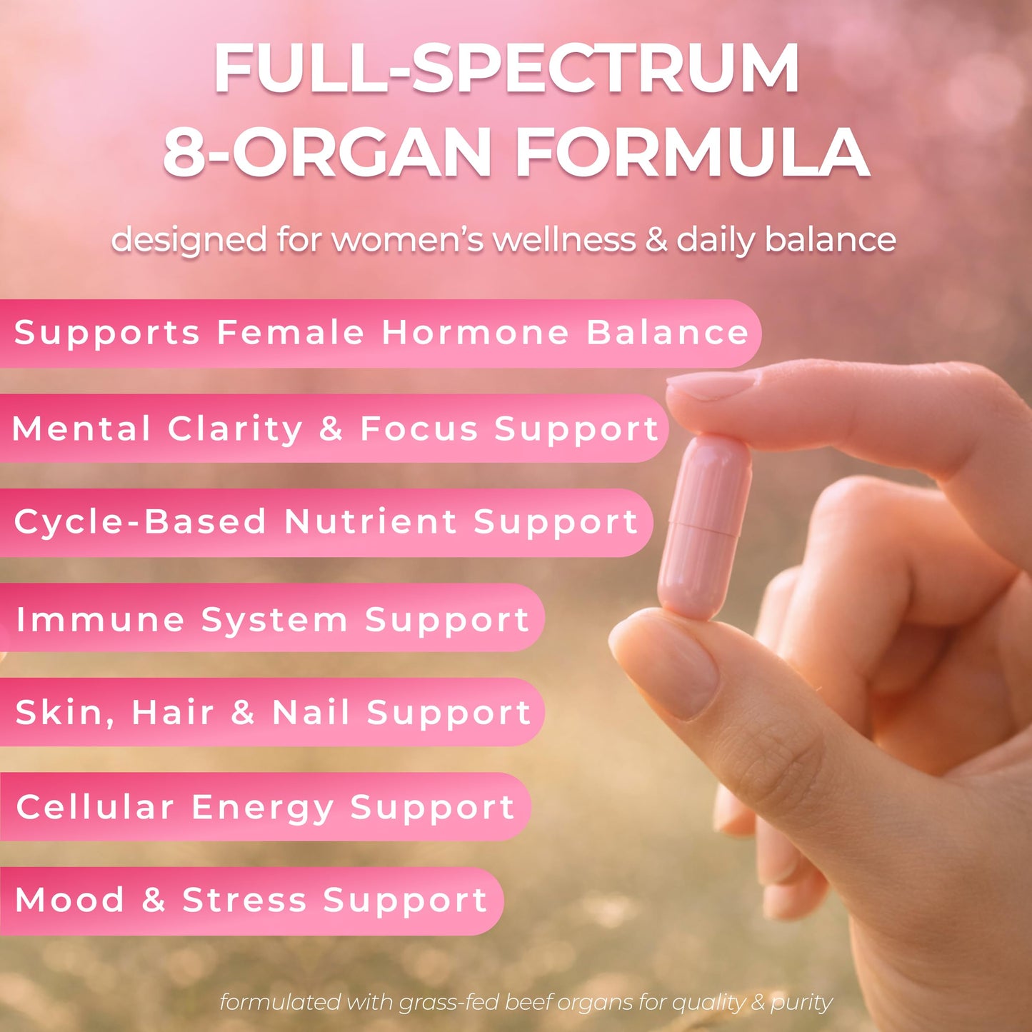 Zakrama Beef Organ Supplement for Women Capsules 180