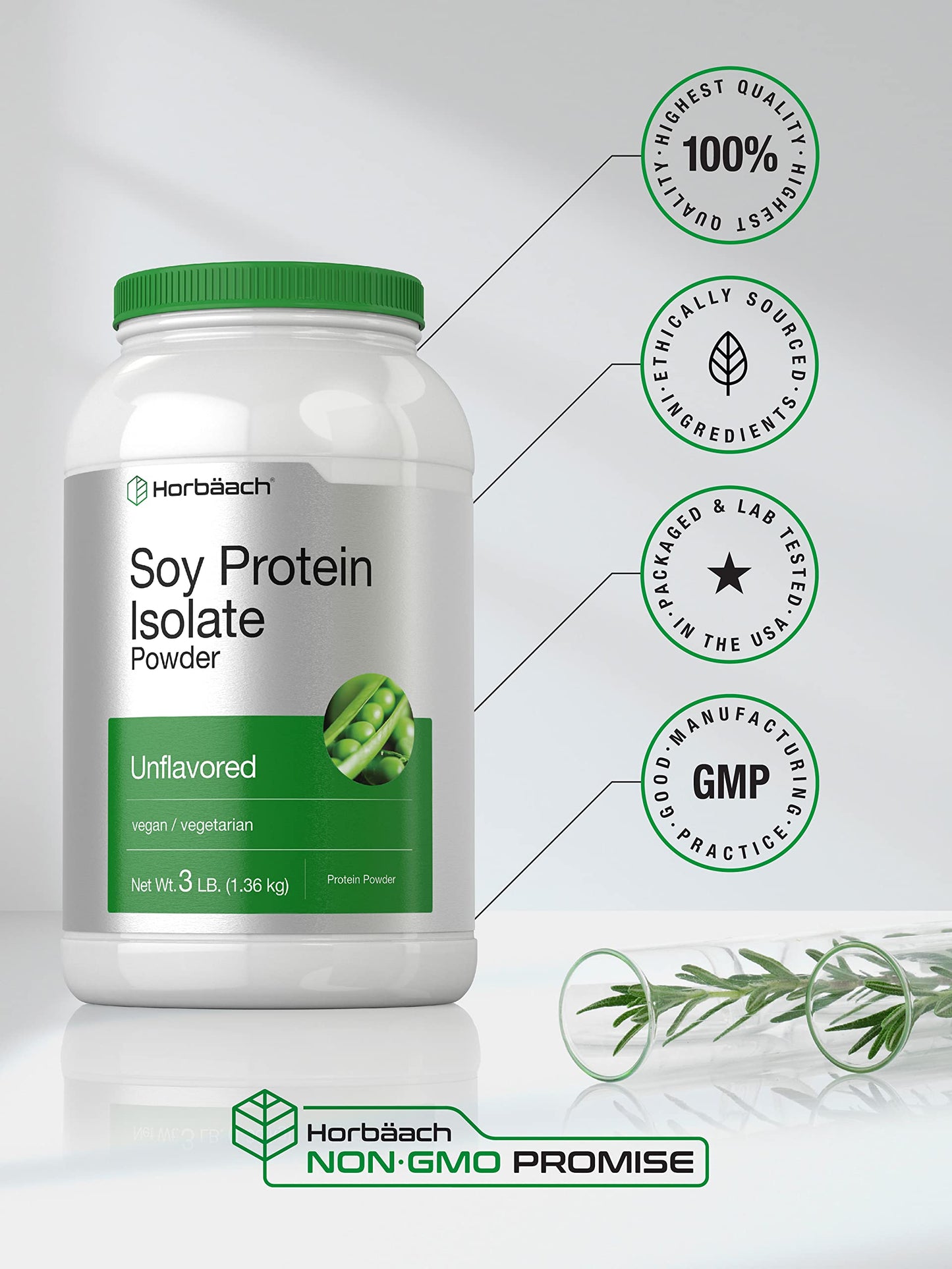 Horbäach Soy Protein Isolate Powder 48