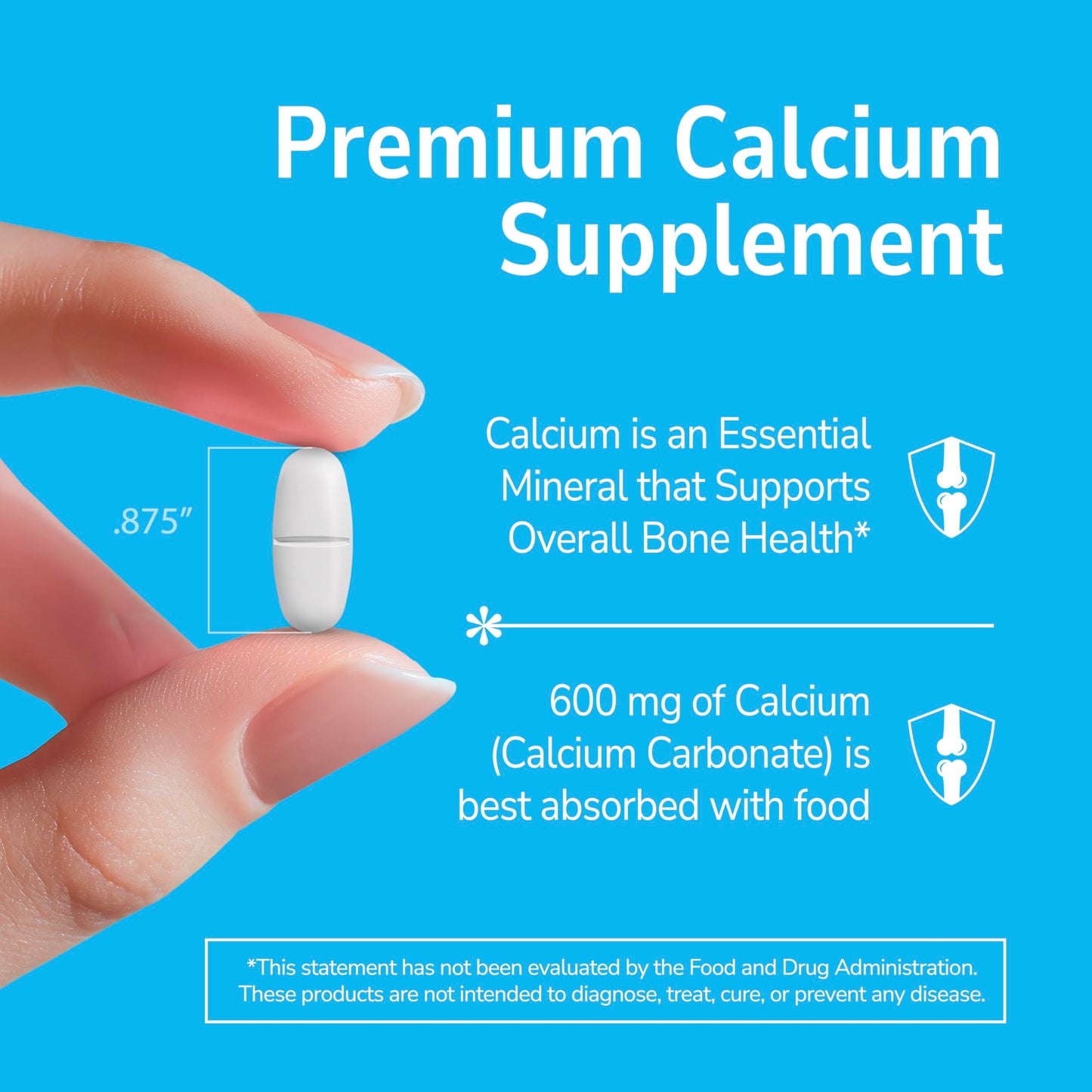 21st Century Calcium 600mg, Bone Strength Support, 400 Tablets