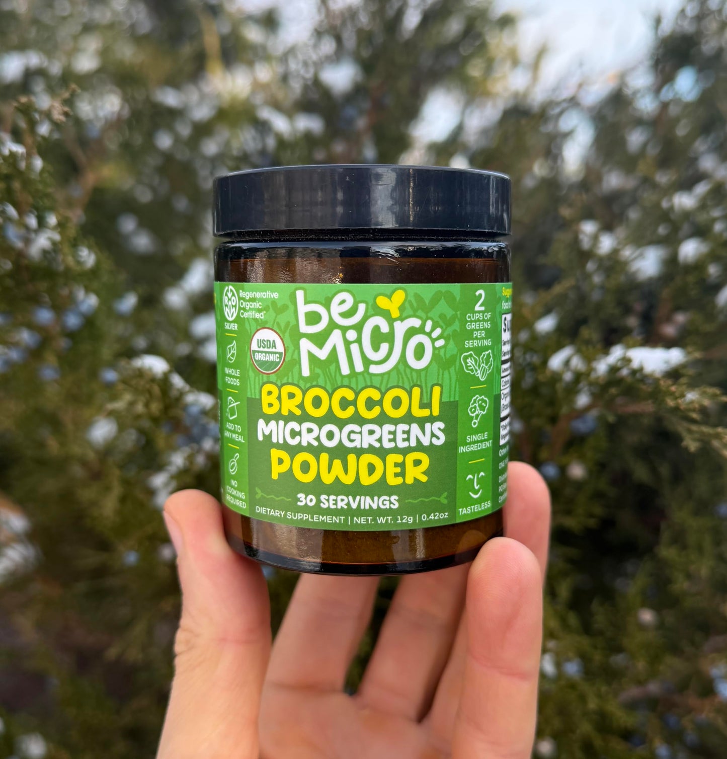 BeMicro Whole Food Broccoli Microgreen Powder, 5 Ounce