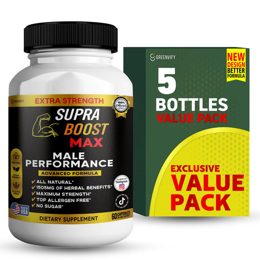 GREENVIFY Supra Boost Max Supplement 60 Capsules