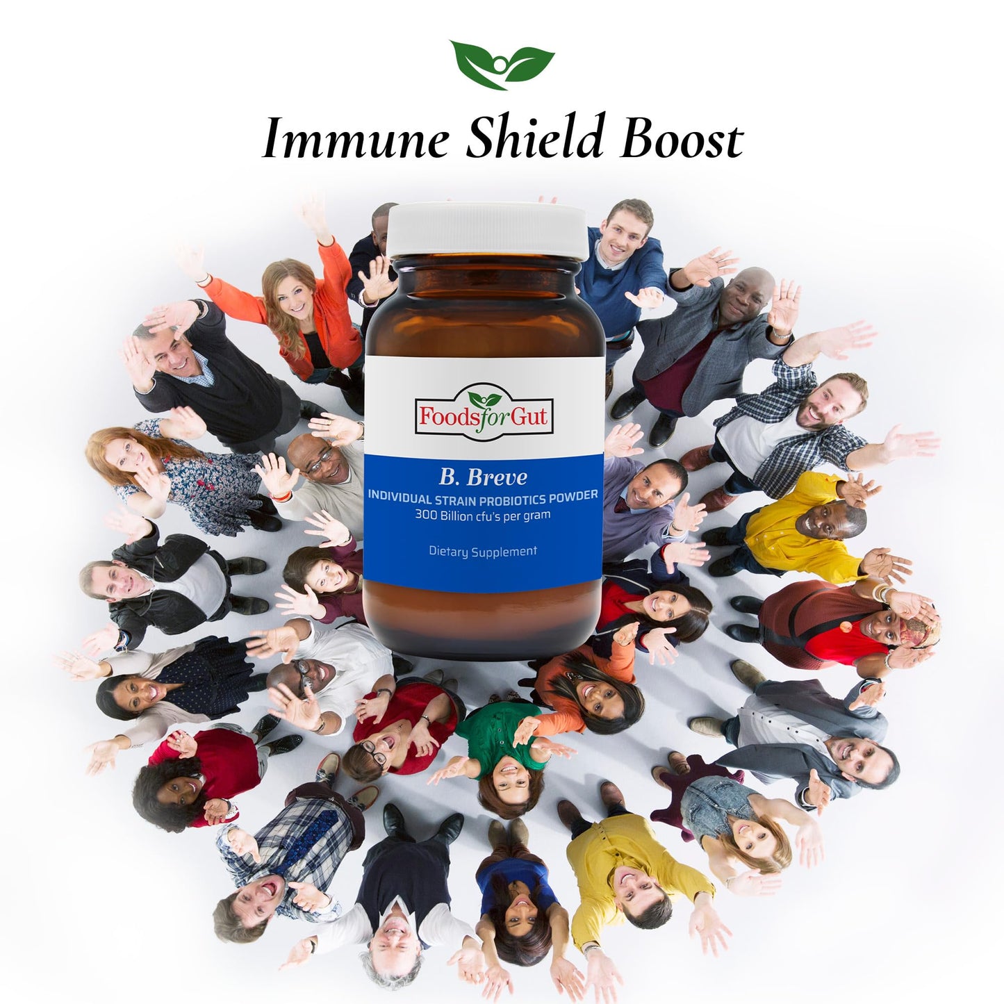 Foods For Gut Bifidobacterium Breve Probiotic Powder 3.52 oz