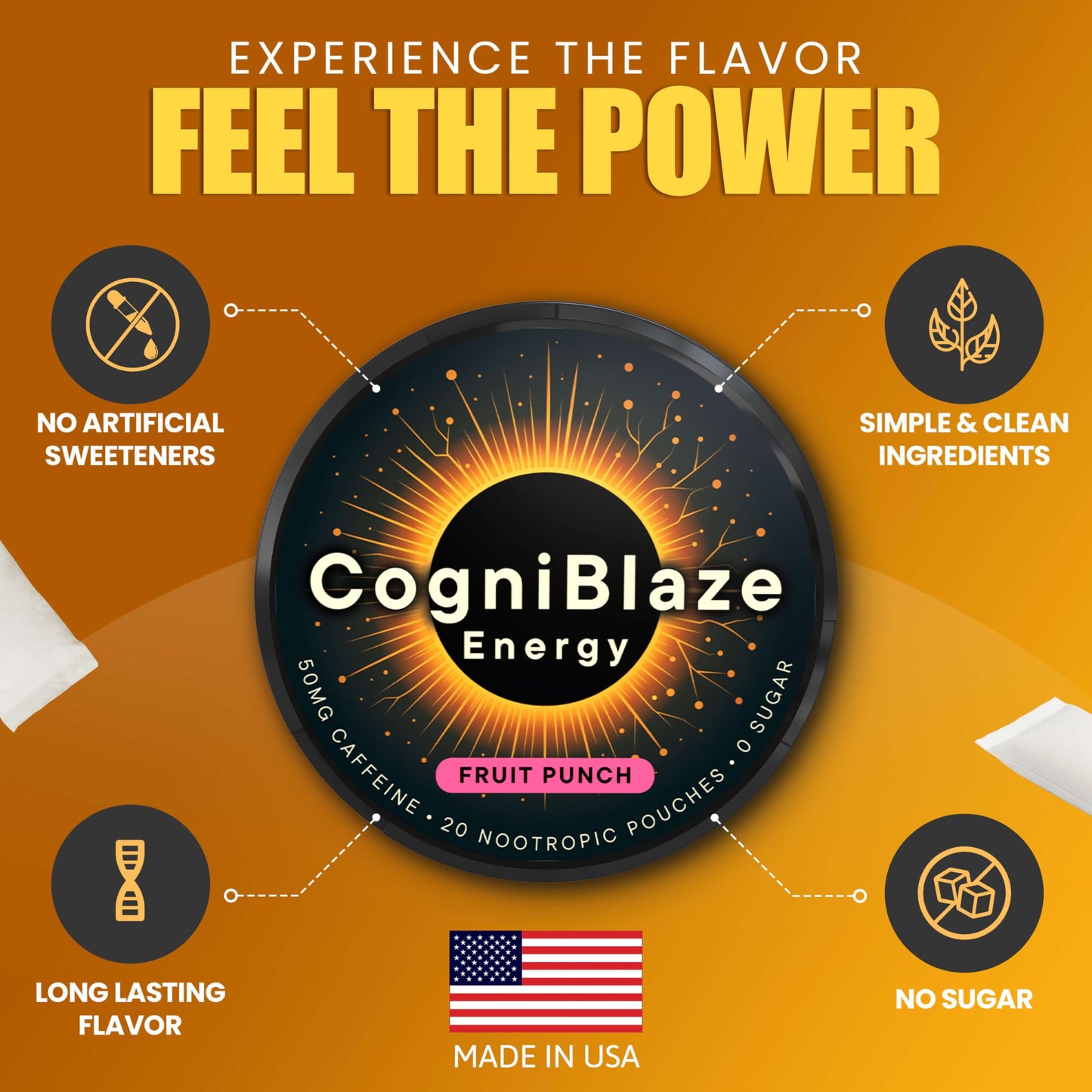 CogniBlaze Nootropic Pouches Caplets 80 Count