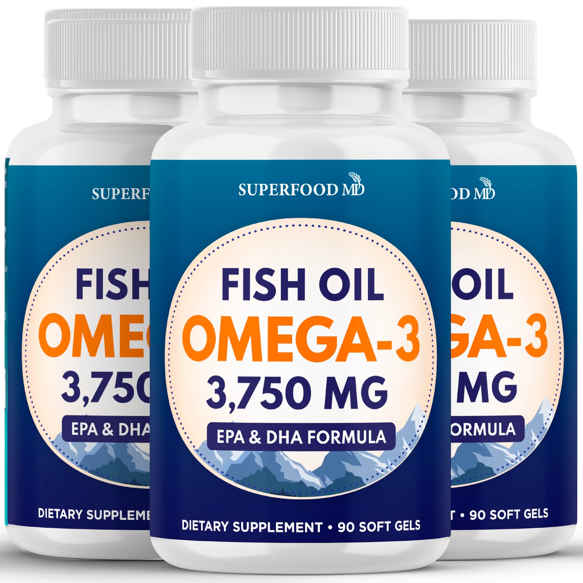 Superfood MD Triple Strength Omega 3 Fish Oil Softgel 270 Count