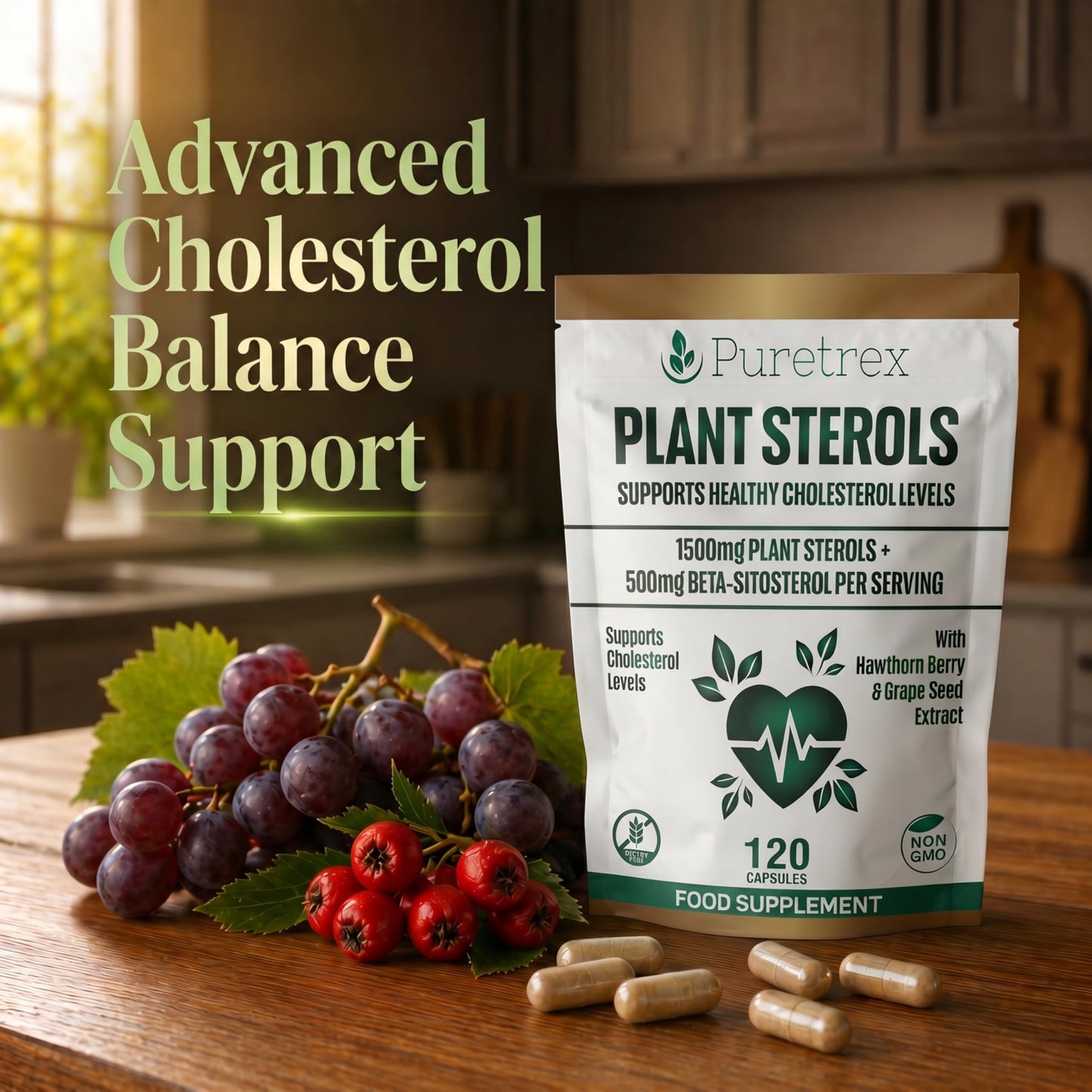 PURETREX Plant Sterols Supplement Capsule, 120 Capsules