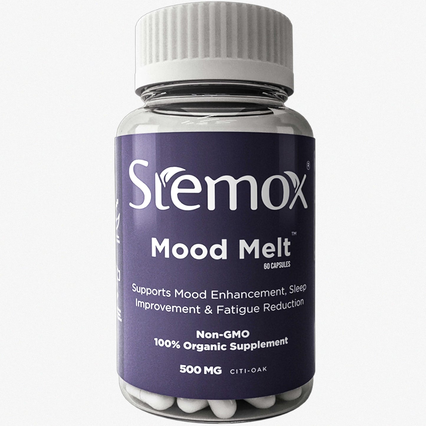 Stemox Mood Melt French Oak Extract 500MG Capsule, 60 Count