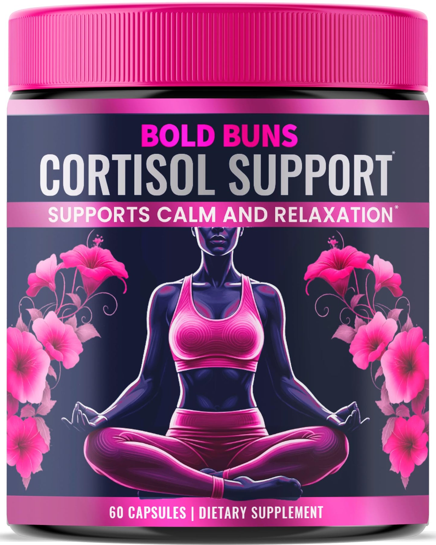 Bold Buns Cortisol Supplements for Women Capsules, 60 Count