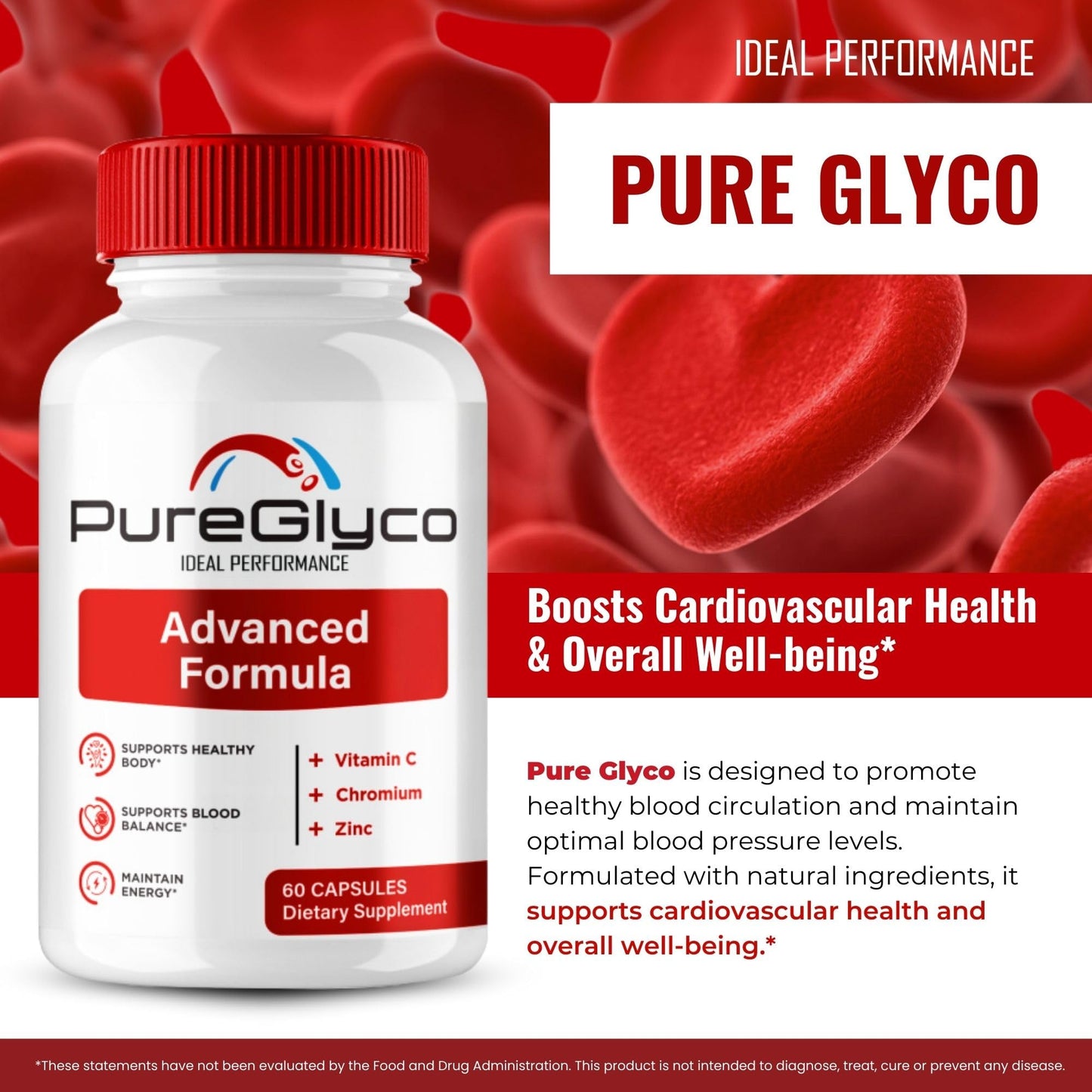 IDEAL PERFORMANCE PureGlyco Capsules 300 Count