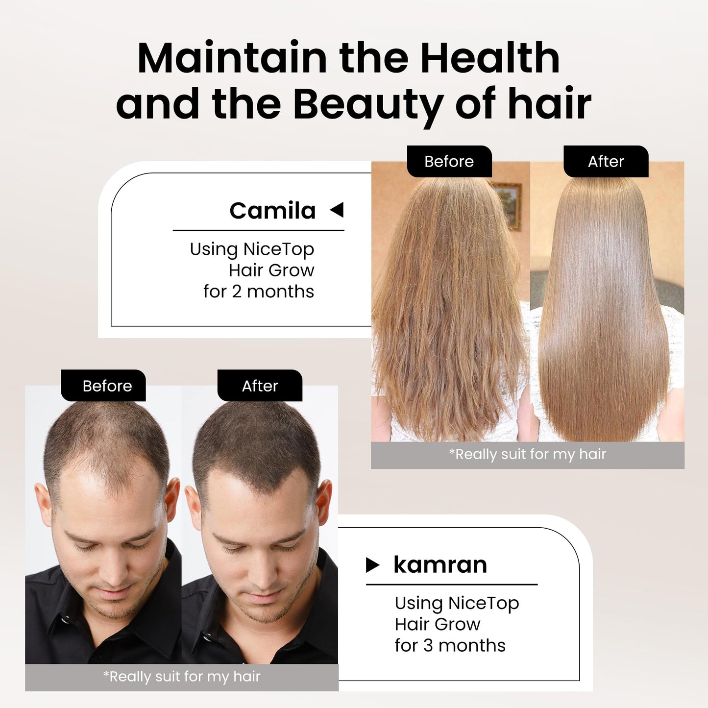 NiceTop Hair Growth Supplement Softgel 60 Count