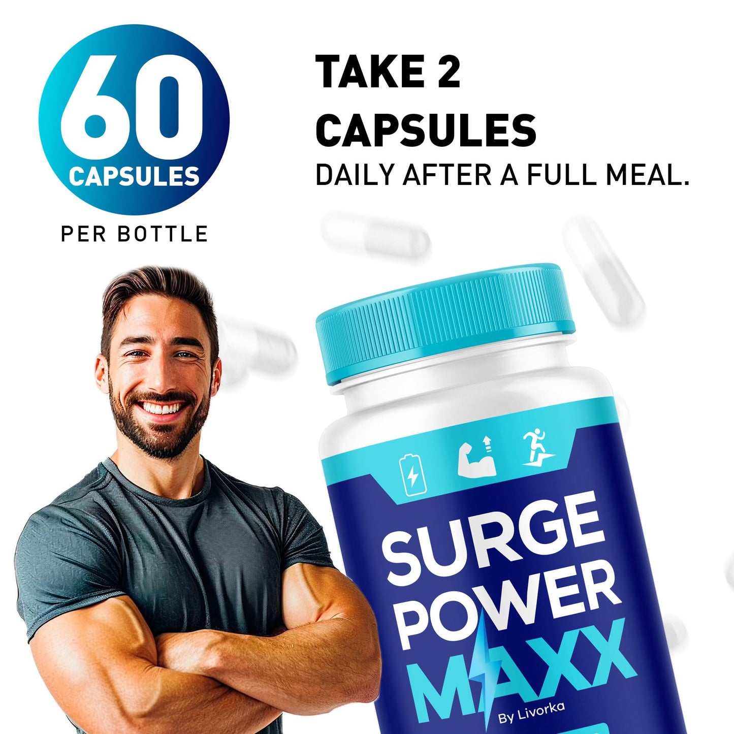 LIVORKA Surge Power Maxx Capsules 60 Count
