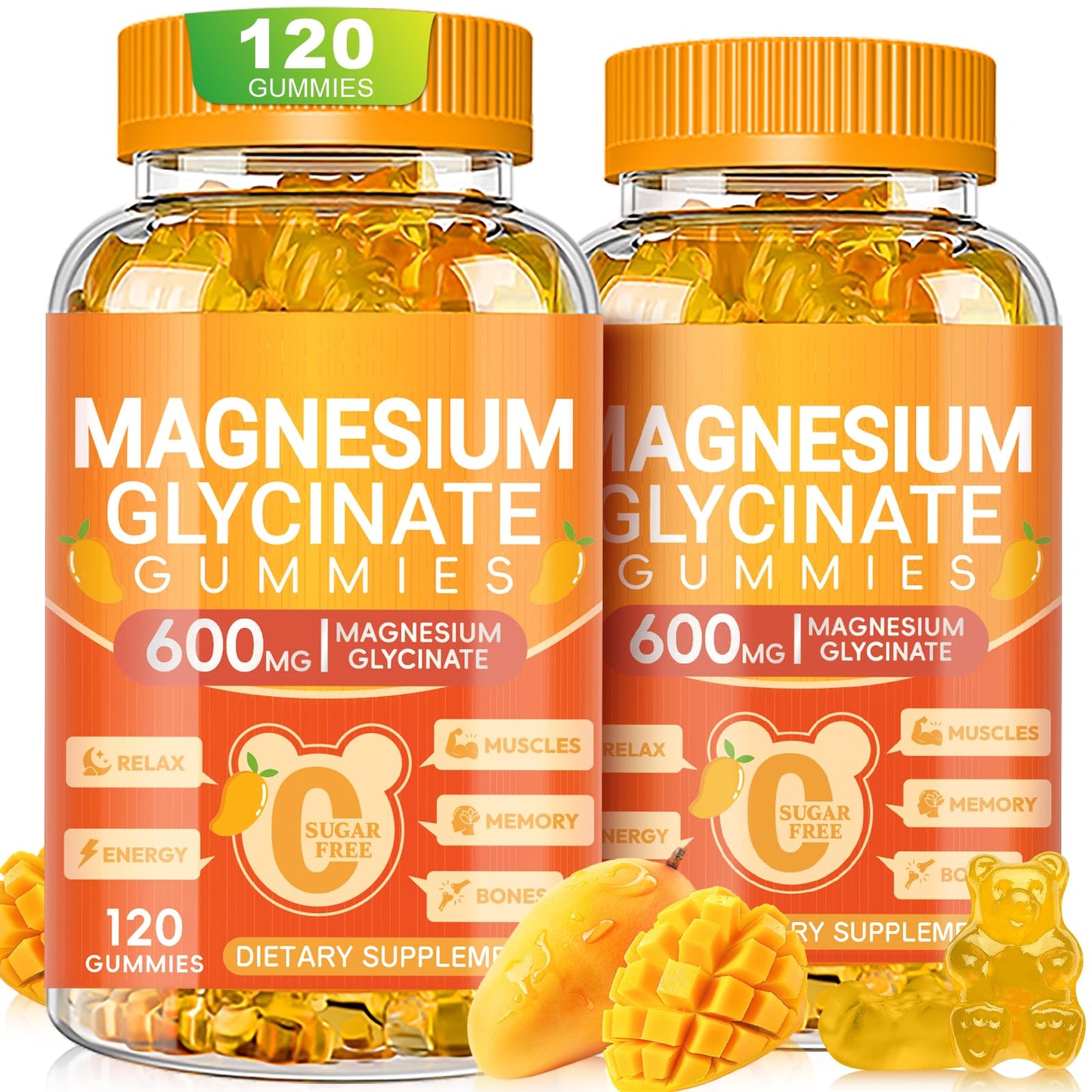 Cytona Magnesium Glycinate Gummies 600mg 240 Count