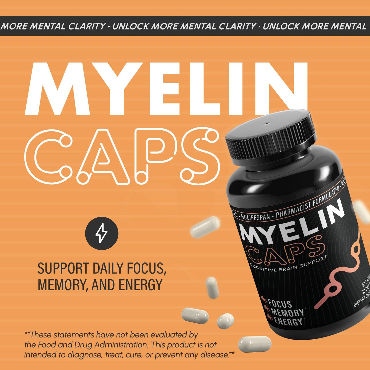 Nulifespan Myelin Caps Capsule 90 Capsules