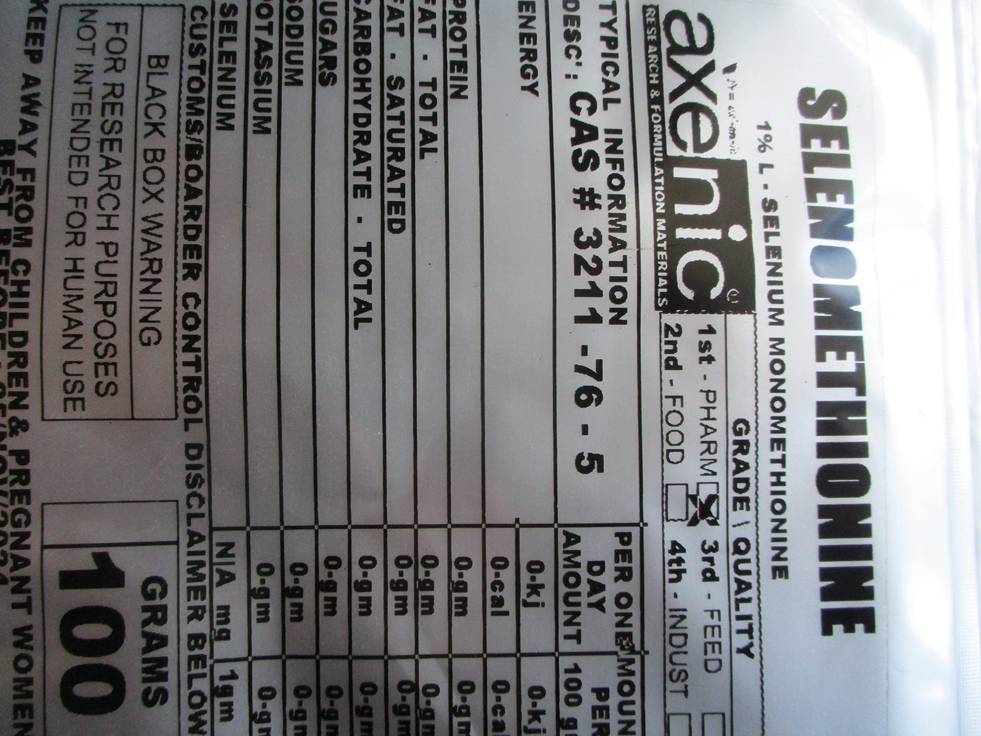 AXENIC L-Selenomethionine Powder 0.0353