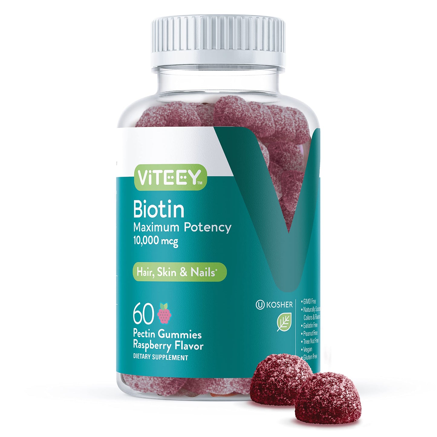 Viteey Biotin Gummies 60 Count