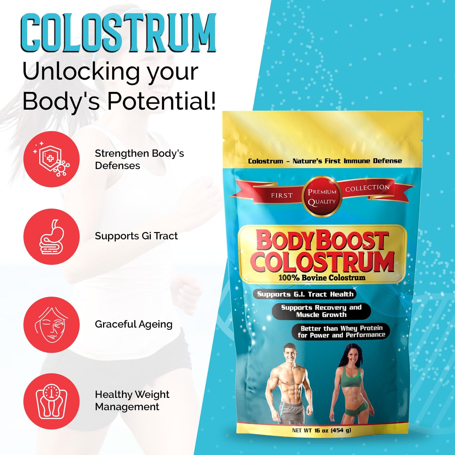 BodyBoost Colostrum Powder 16oz