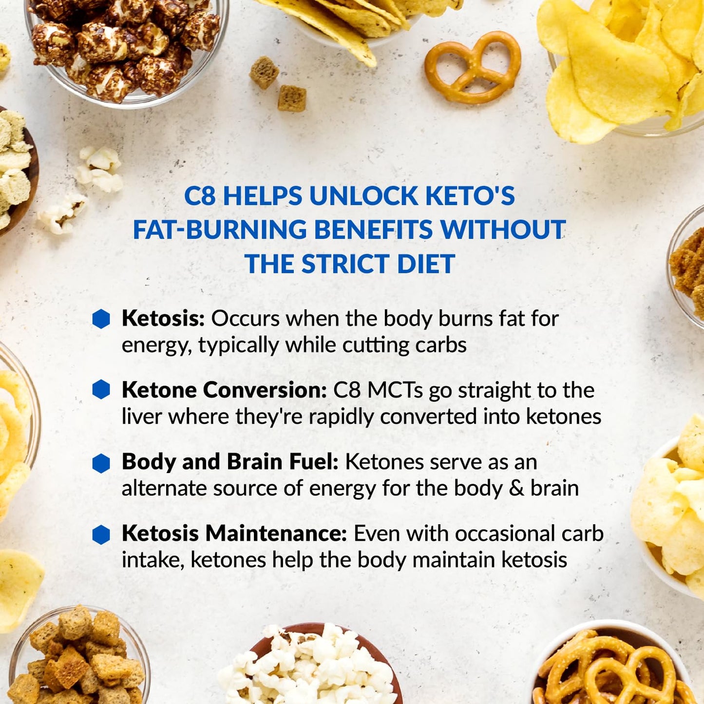 BioTrust Keto Elevate C8 MCT Oil Powder - 20 Servings
