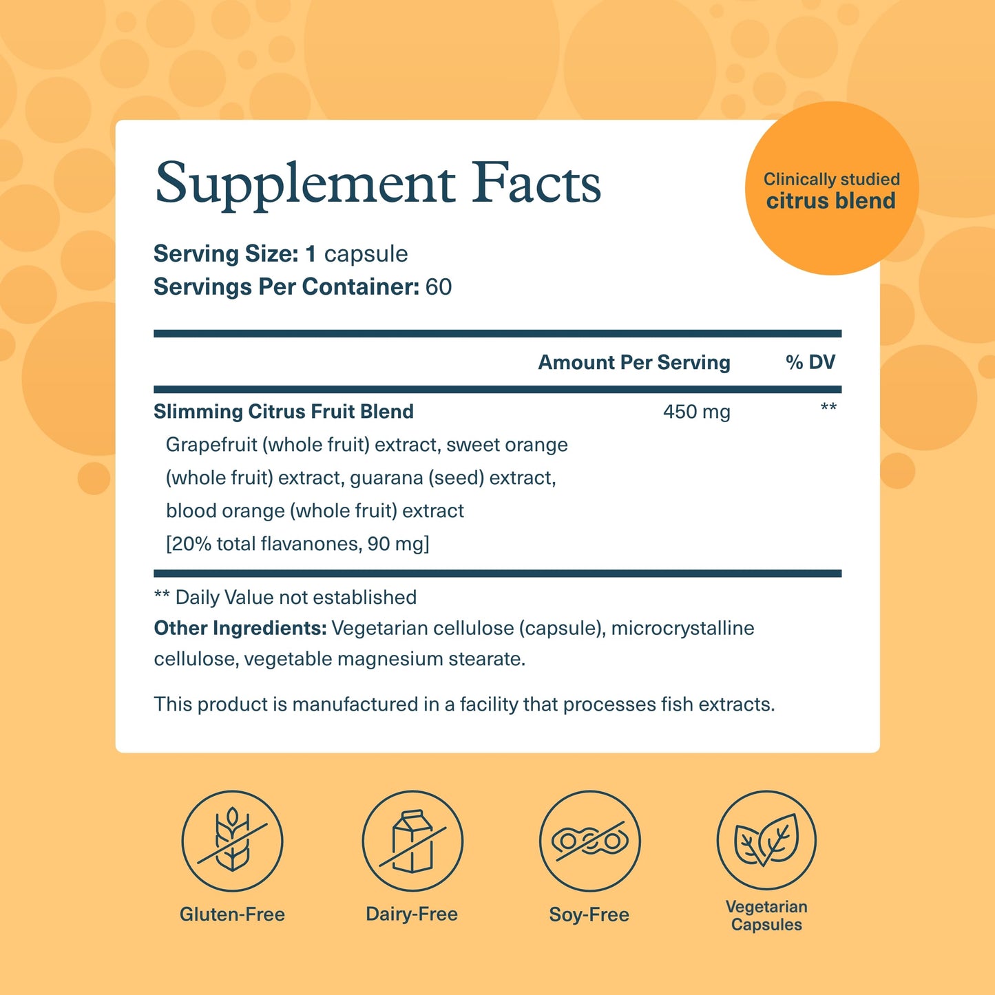 Youtheory Slimming Citrus Fruit - Vegan Health Supplement with Chromium, 120 Capsules