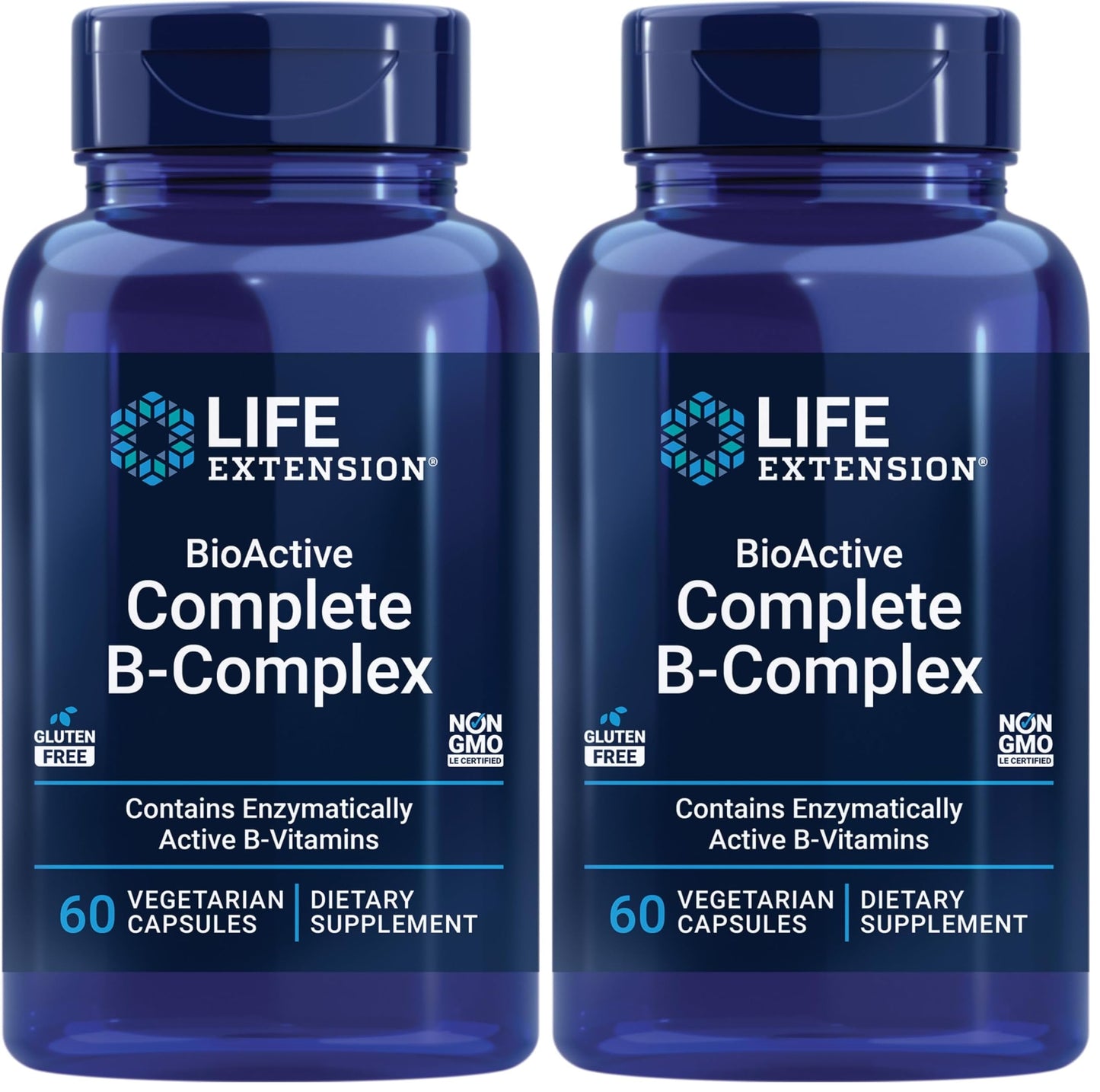 Life Extension BioActive Complete B-Complex Capsules, 120 Capsules