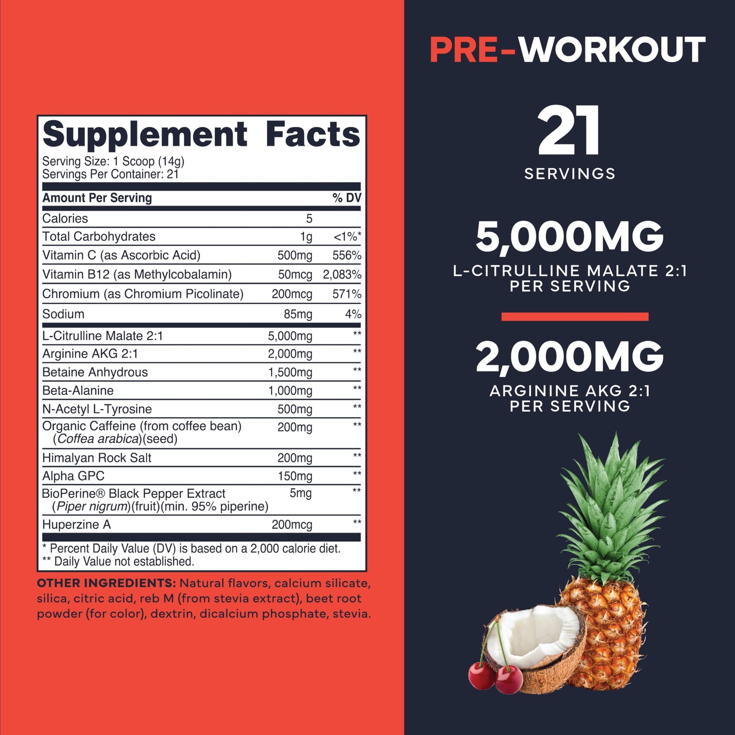 Type Zero Clean Pre Workout Powder 10.4 oz