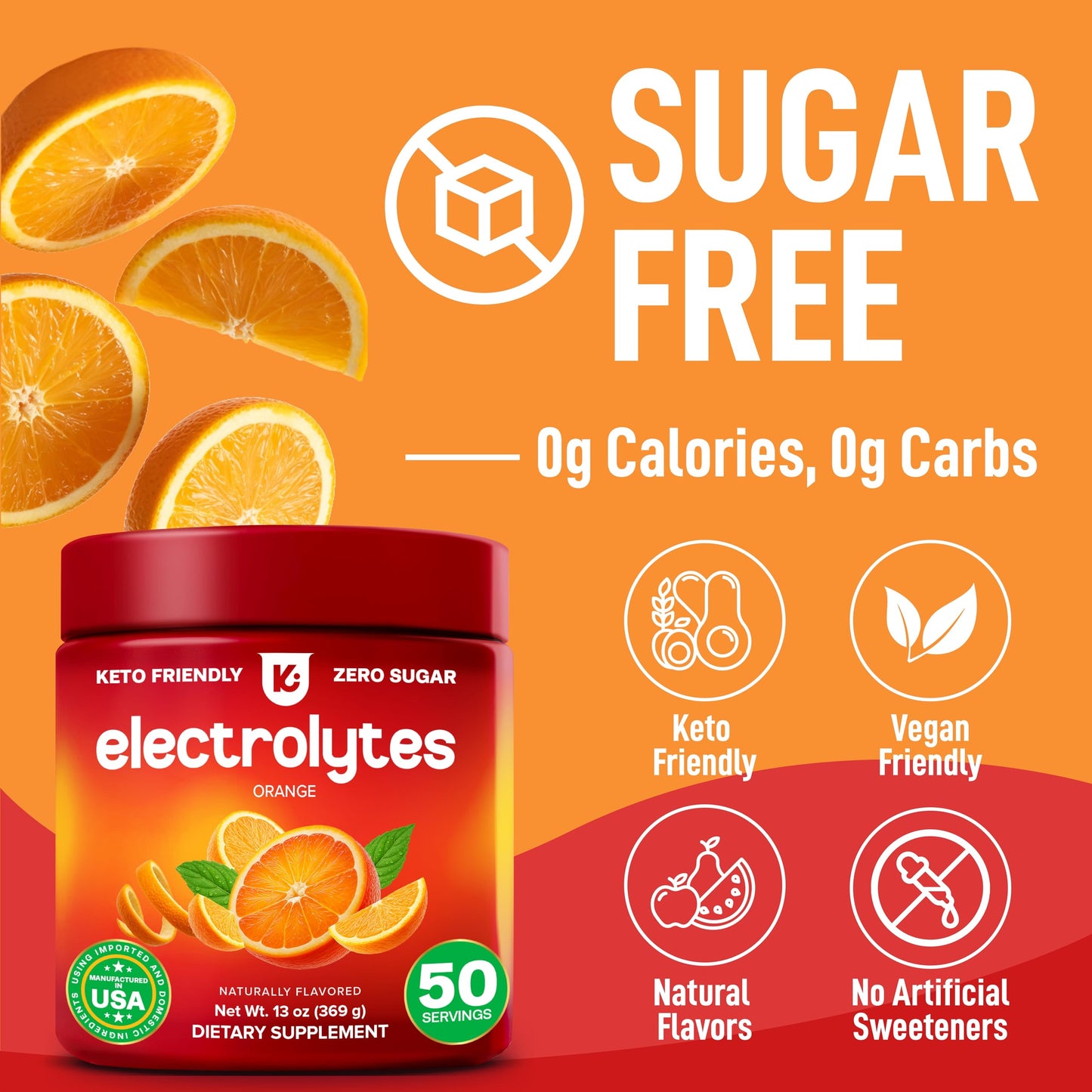 Keppi Electrolytes Powder Orange Flavor 13