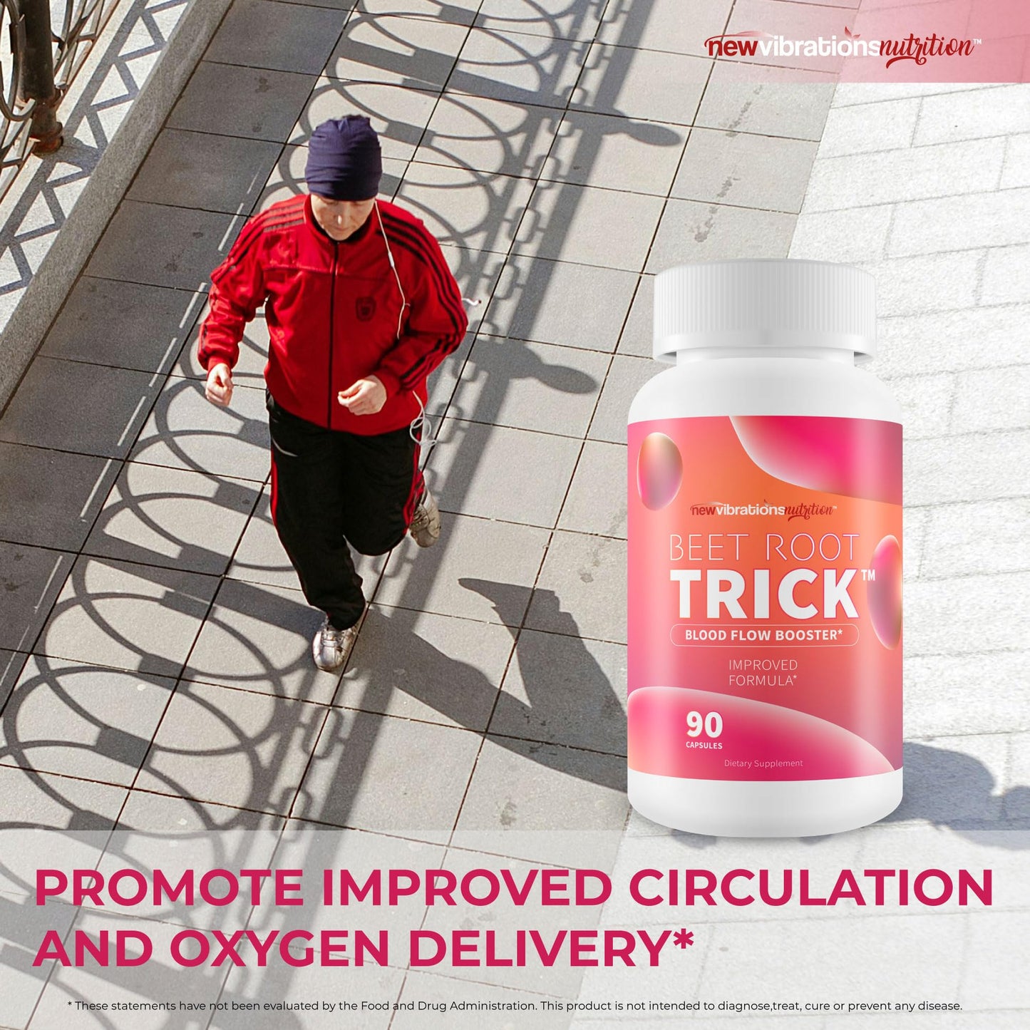 New Vibrations Nutrition Beet Root Trick Capsule 90 Count