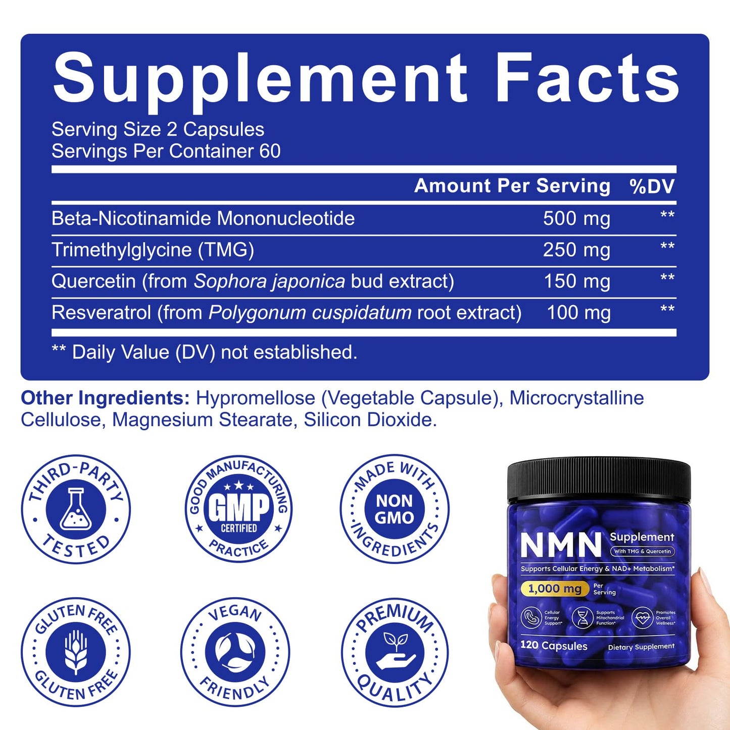 JYVGNLXS NMN Complex NMN Supplement Softgel 120-Count