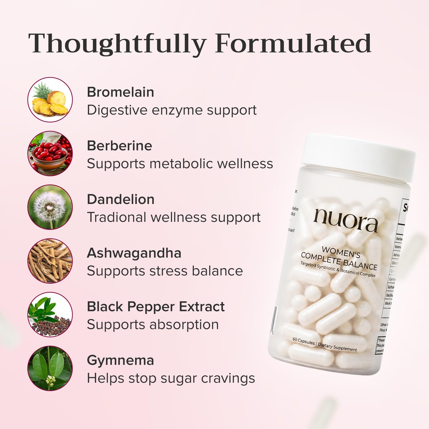 Nuora Biofilm Probiotic Capsules, 60 Count
