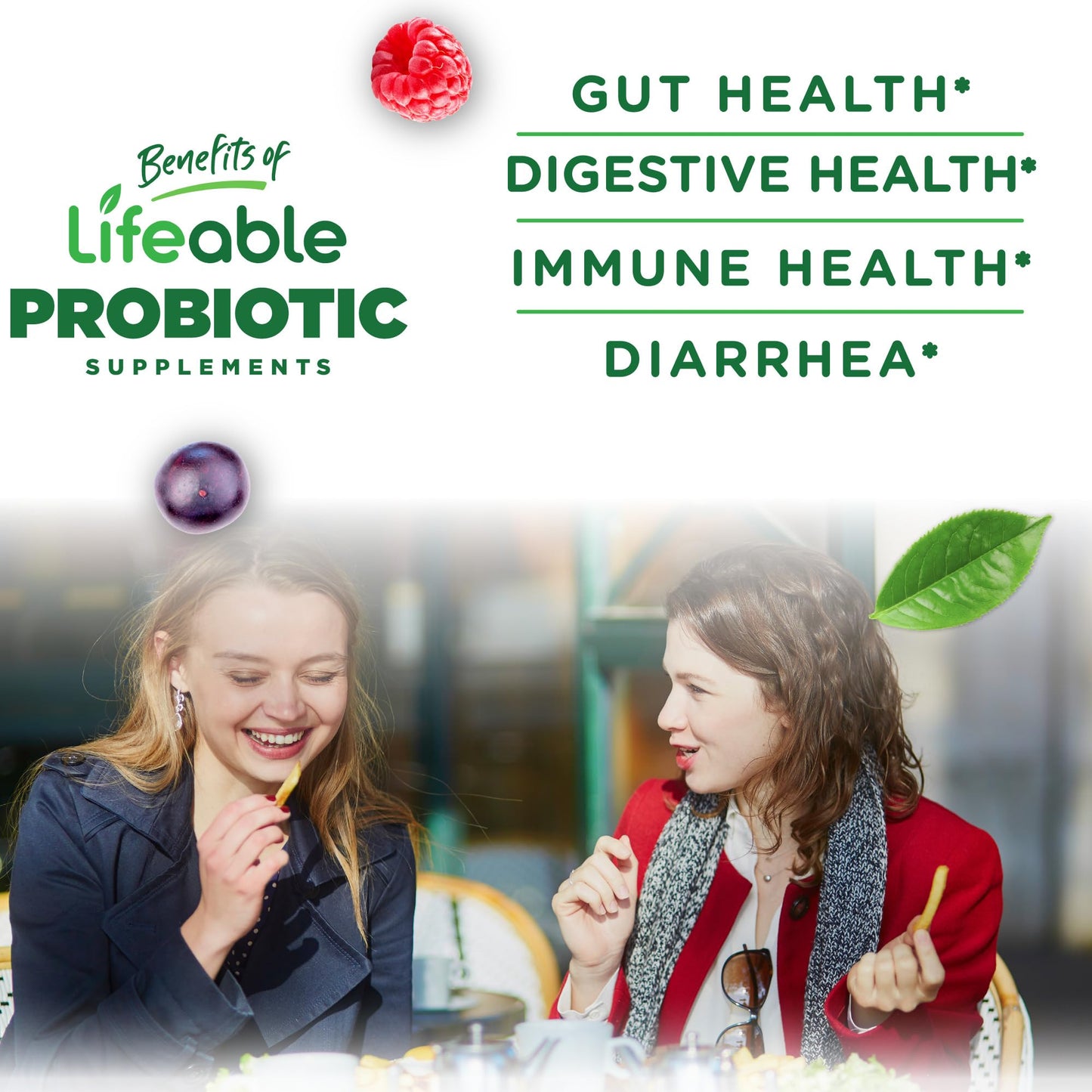 Lifeable Probiotics Gummies 2 Billion CFU, 90 Gummies