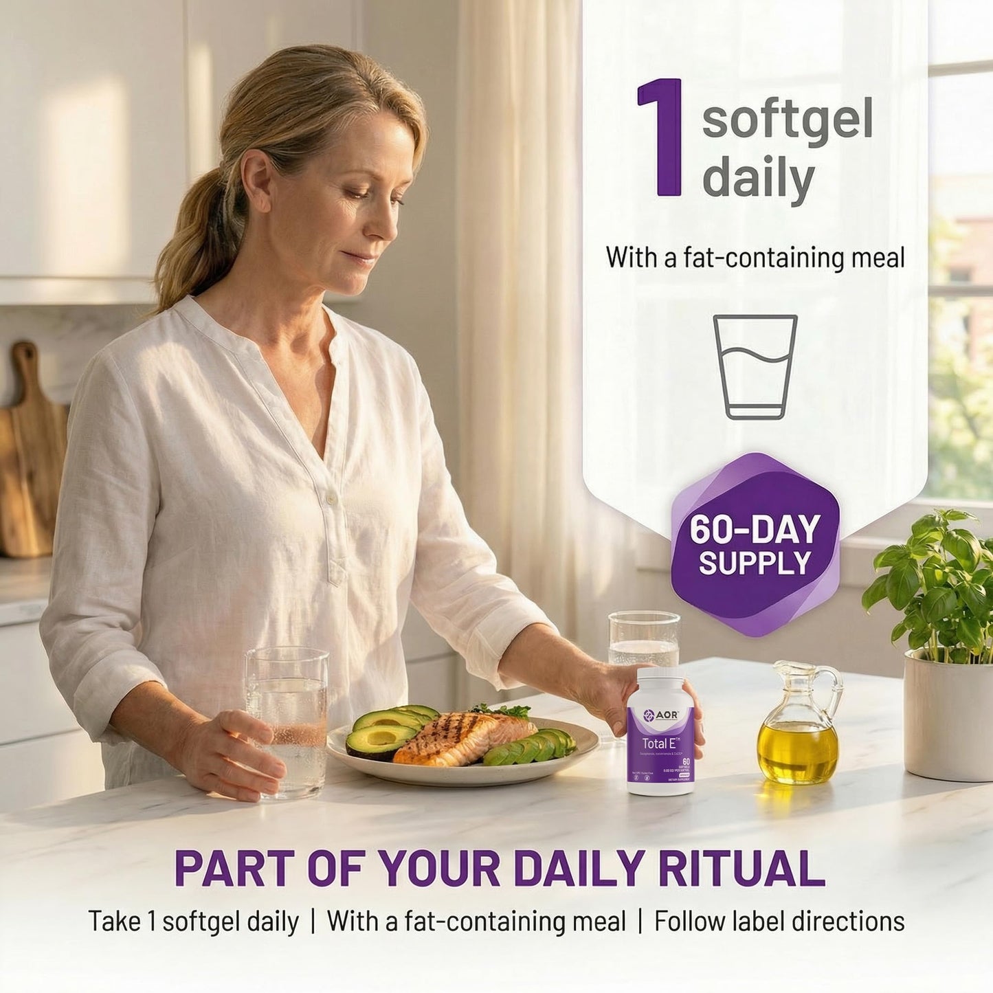 AOR Total E 445 mg Softgel 60 Softgels