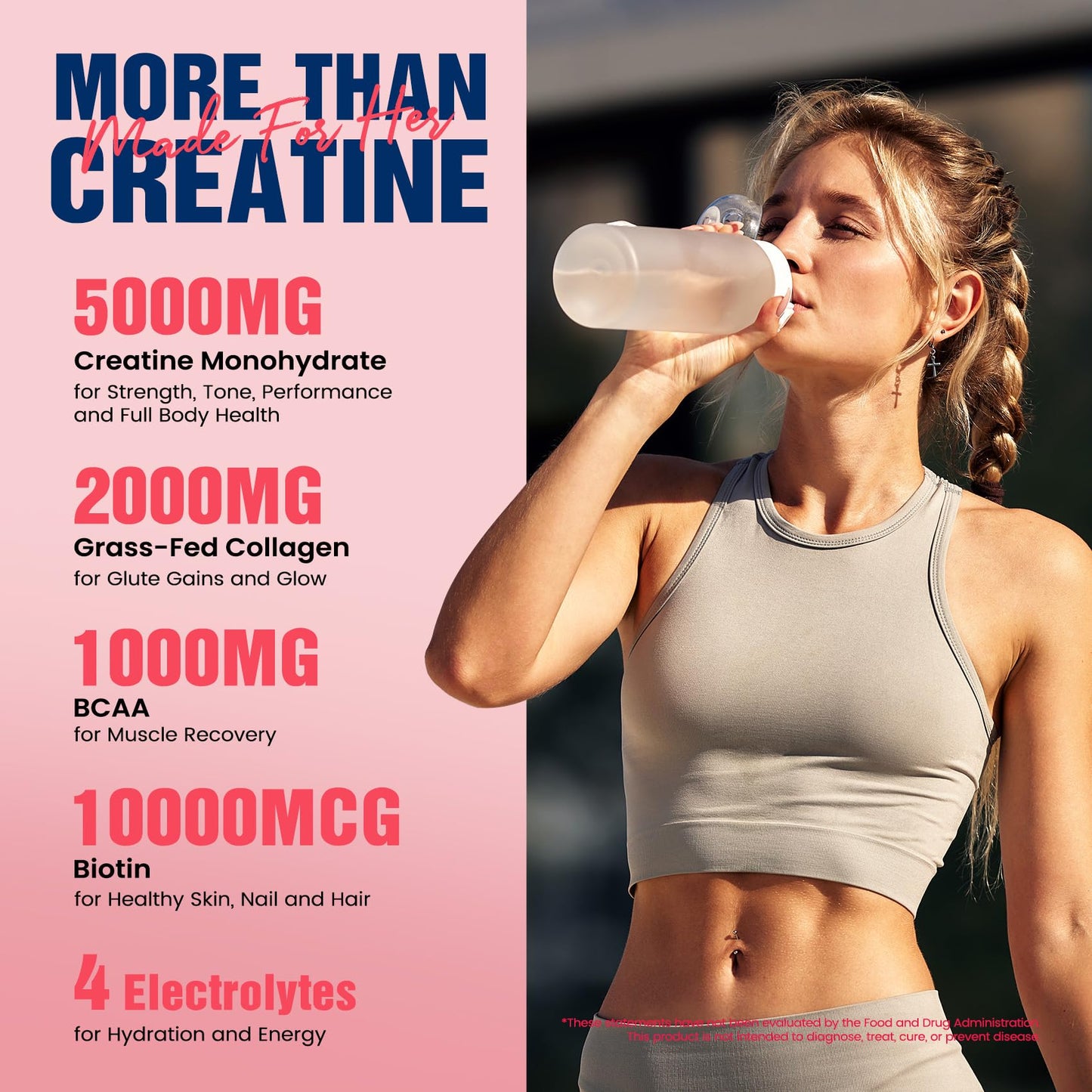 Giotto Unflavored Creatine Powder, 10.6 oz
