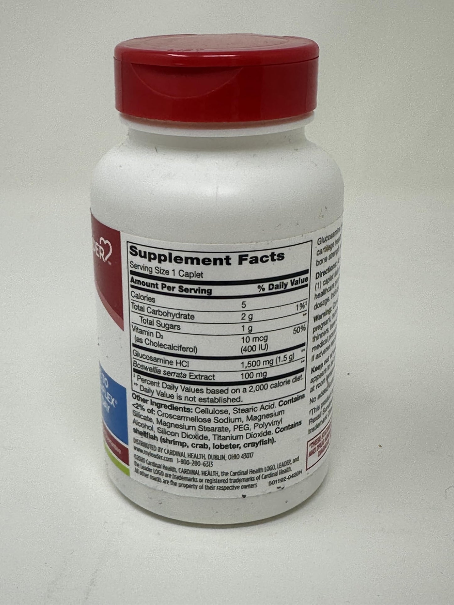 Leader Glucosamine with Vitamin D Caplets, 60 Caplets