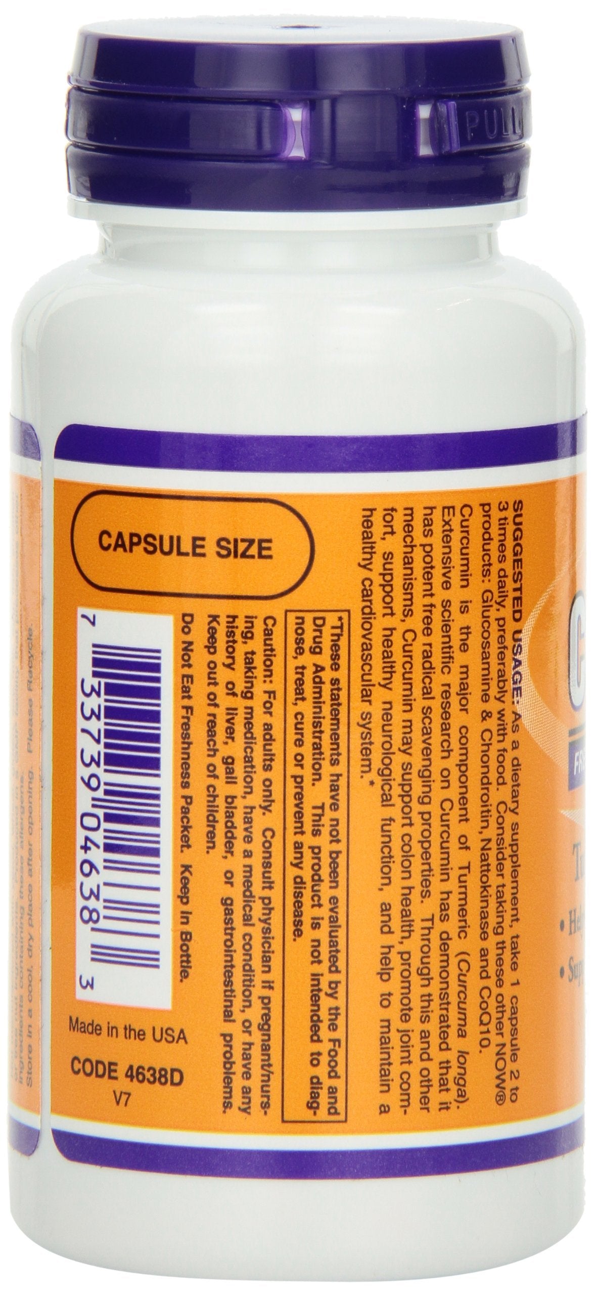 NOW Foods Curcumin Capsule 120
