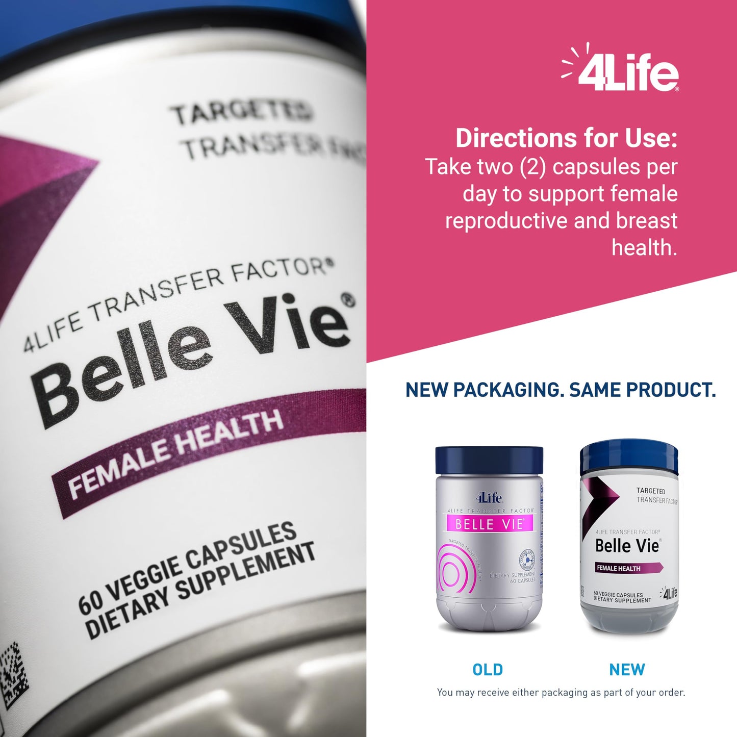 4Life Transfer Factor Belle Vie Capsule 60 Count