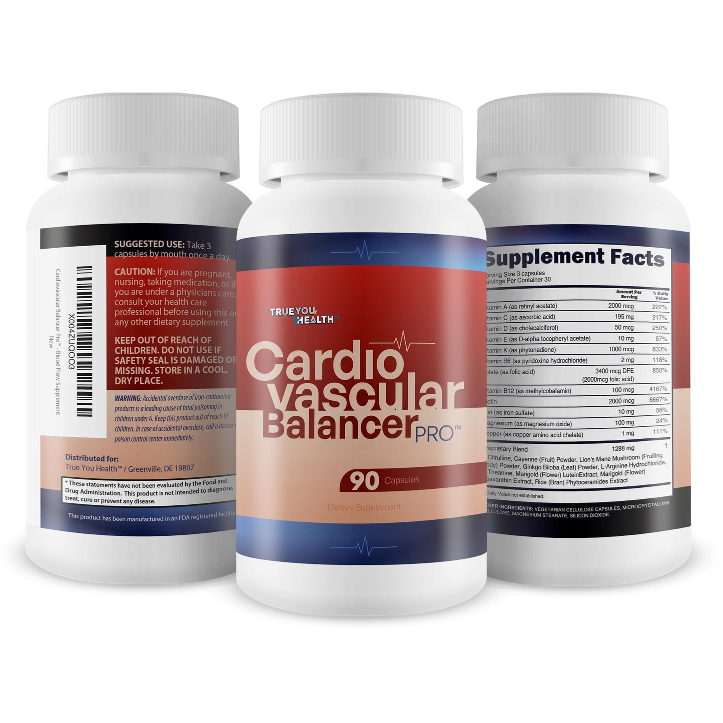 True You Health Cardiovascular Balancer Pro Capsule 90 Count