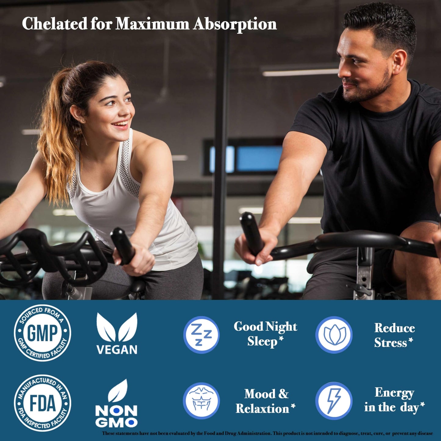 OPTIMUS WEIGHT Magnesium Glycinate (Chelate) Vegetable Capsules, 120 Capsules