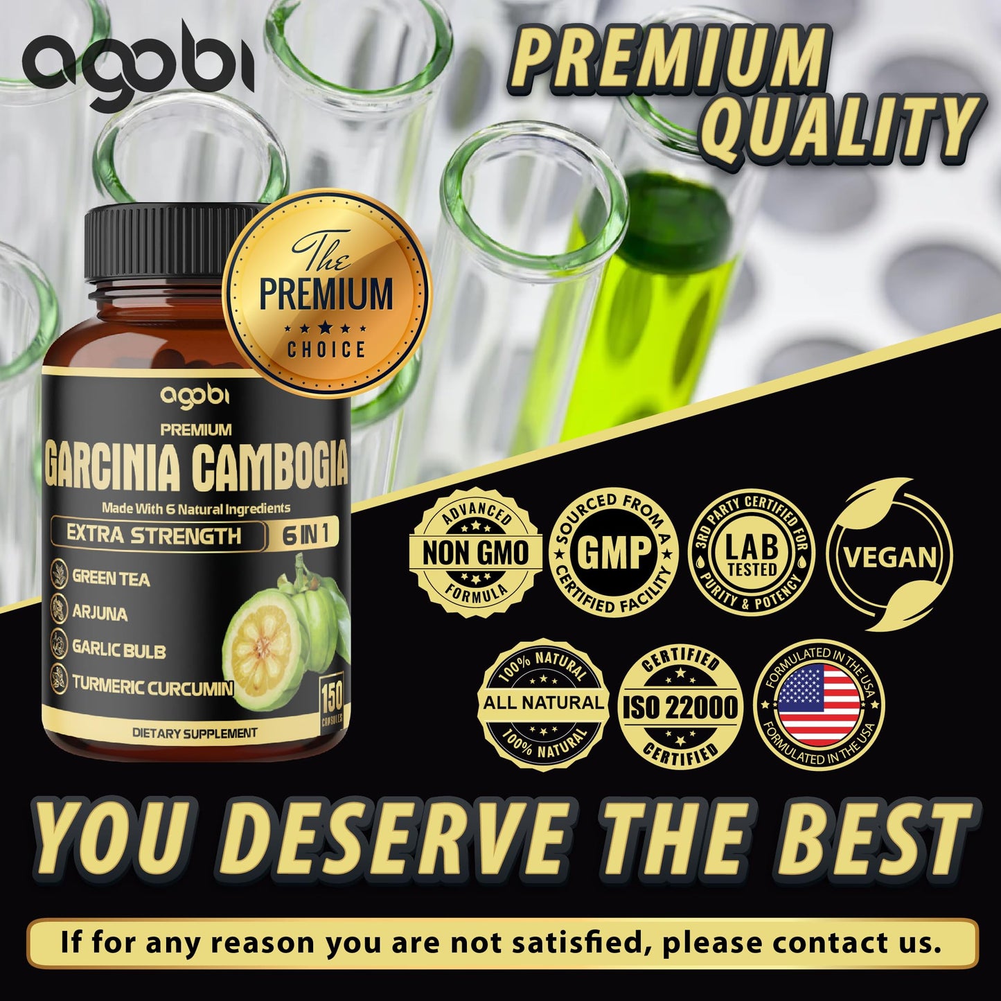agobi Garcinia Cambogia Capsules 150 Count