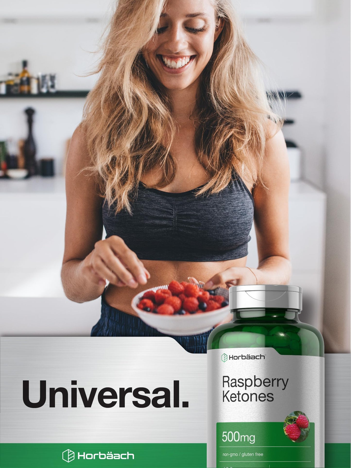 Horbäach Raspberry Ketones 500mg Capsule, 180 Capsules