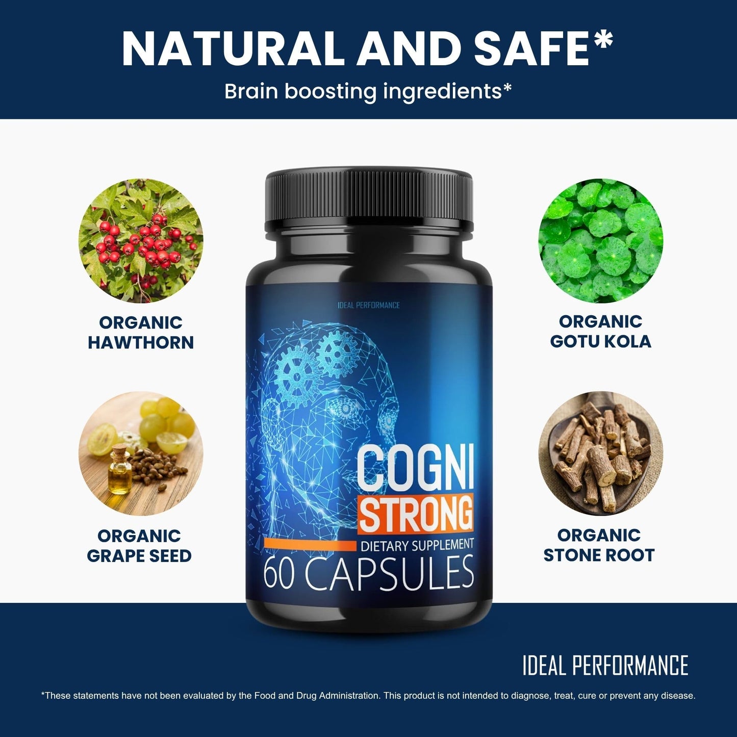 IDEAL PERFORMANCE Cogni Strong 180 Capsules