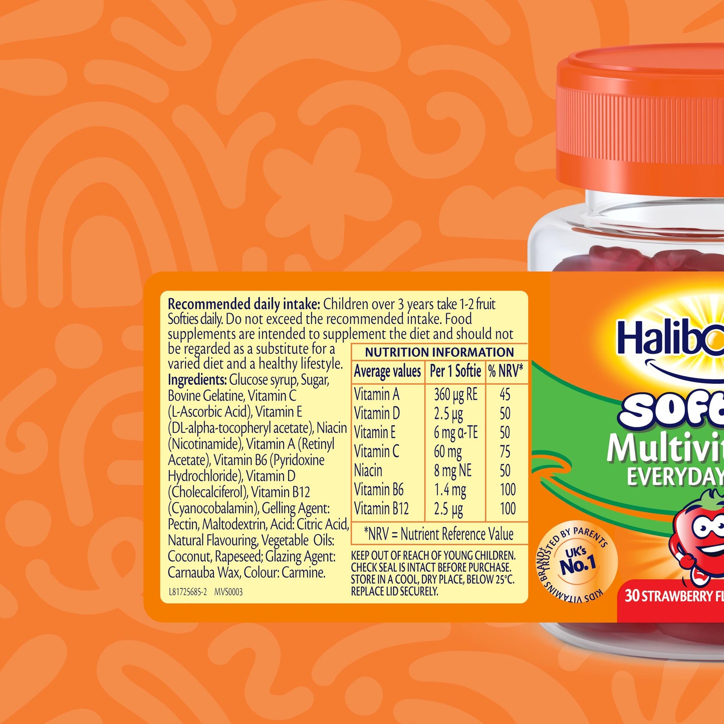 Haliborange Kids Multivitamin Strawberry Softies Capsule 1 Count
