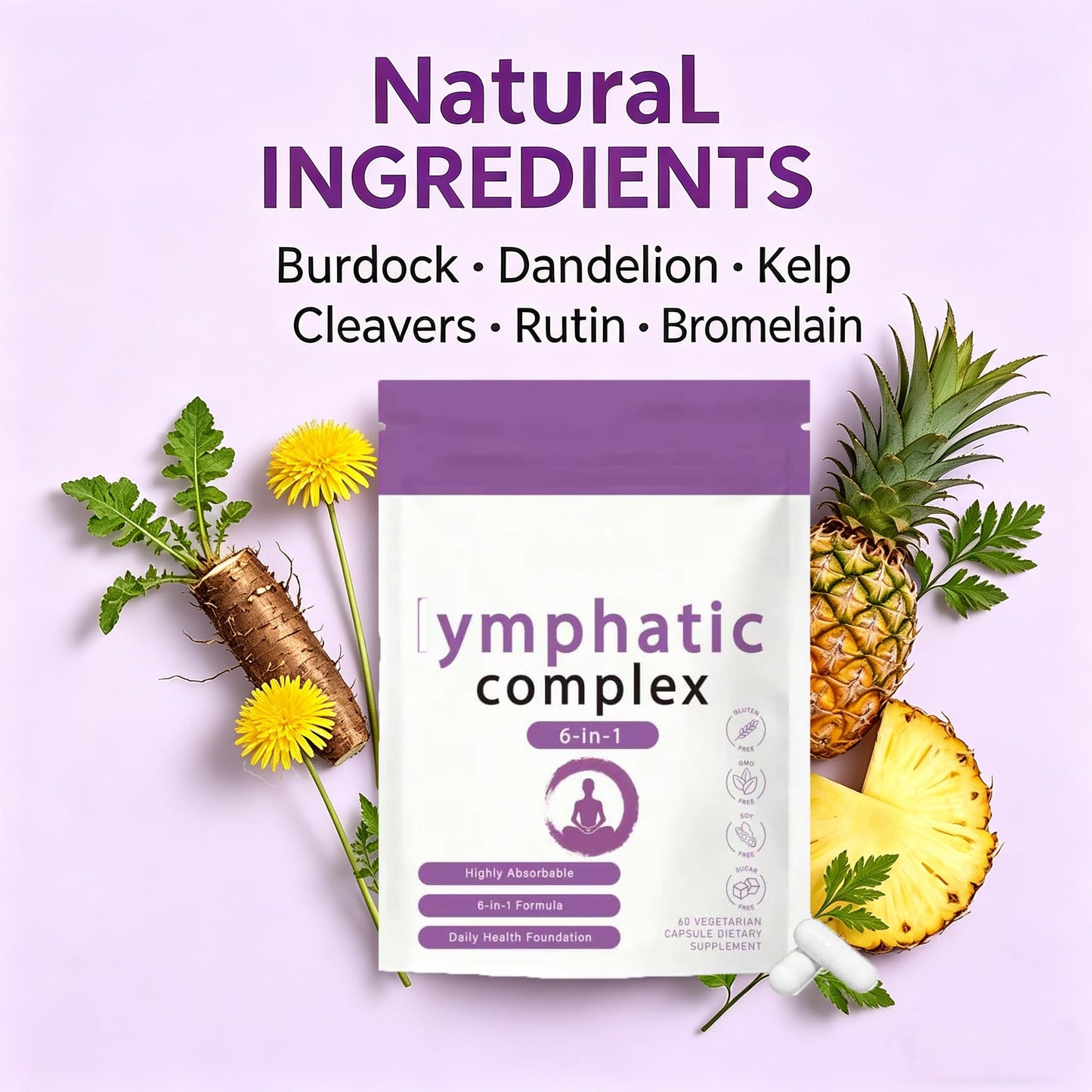 FW ZONE Lymphatic Complex 6-in-1 Capsules, Capsule, 1 Count