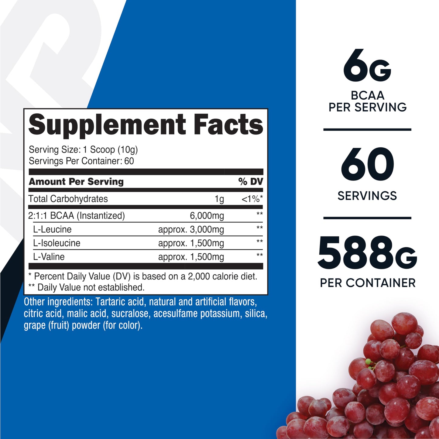 Nutricost BCAA Powder 21.2