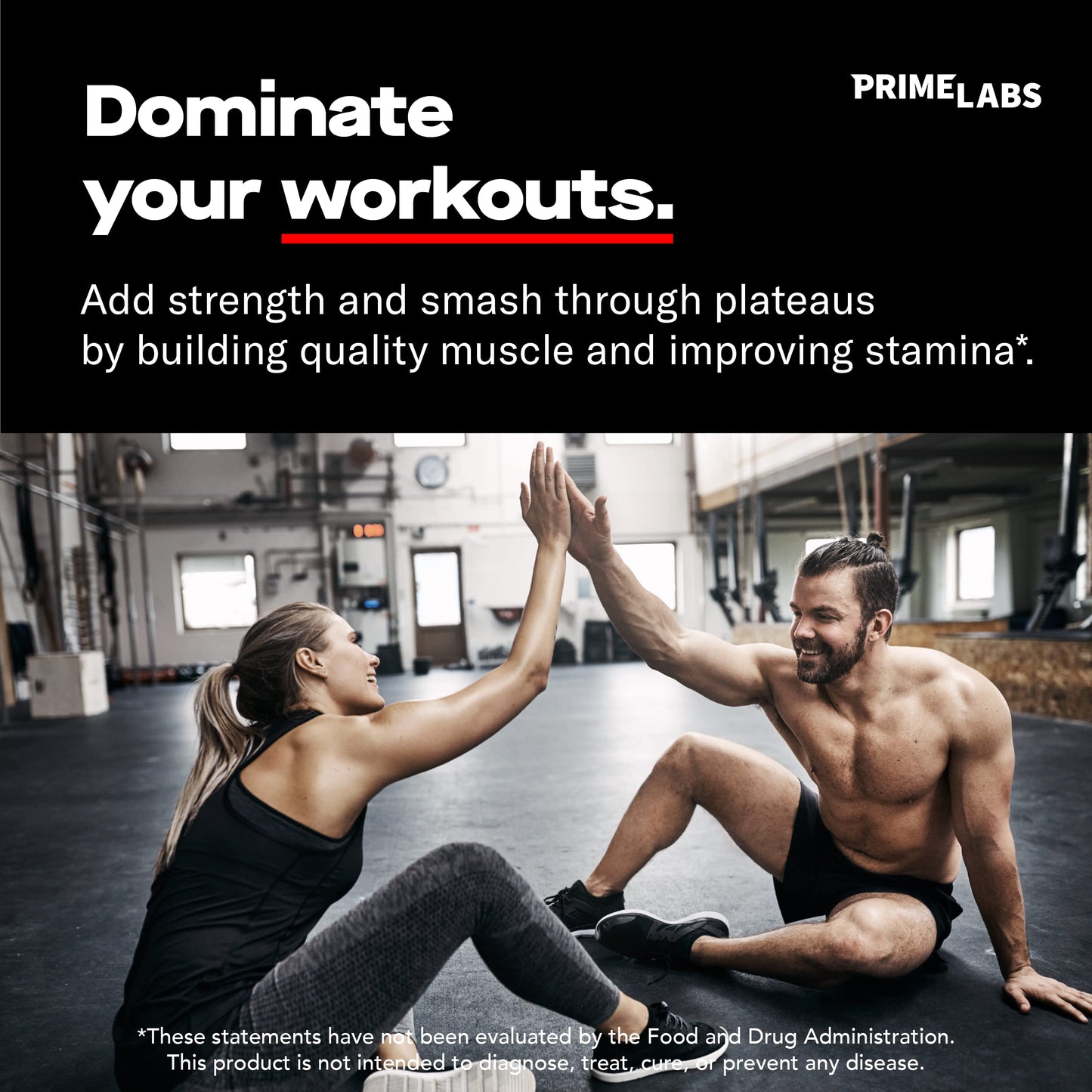 Prime Labs Prime Test + Creatine Capsules, 180 Capsules