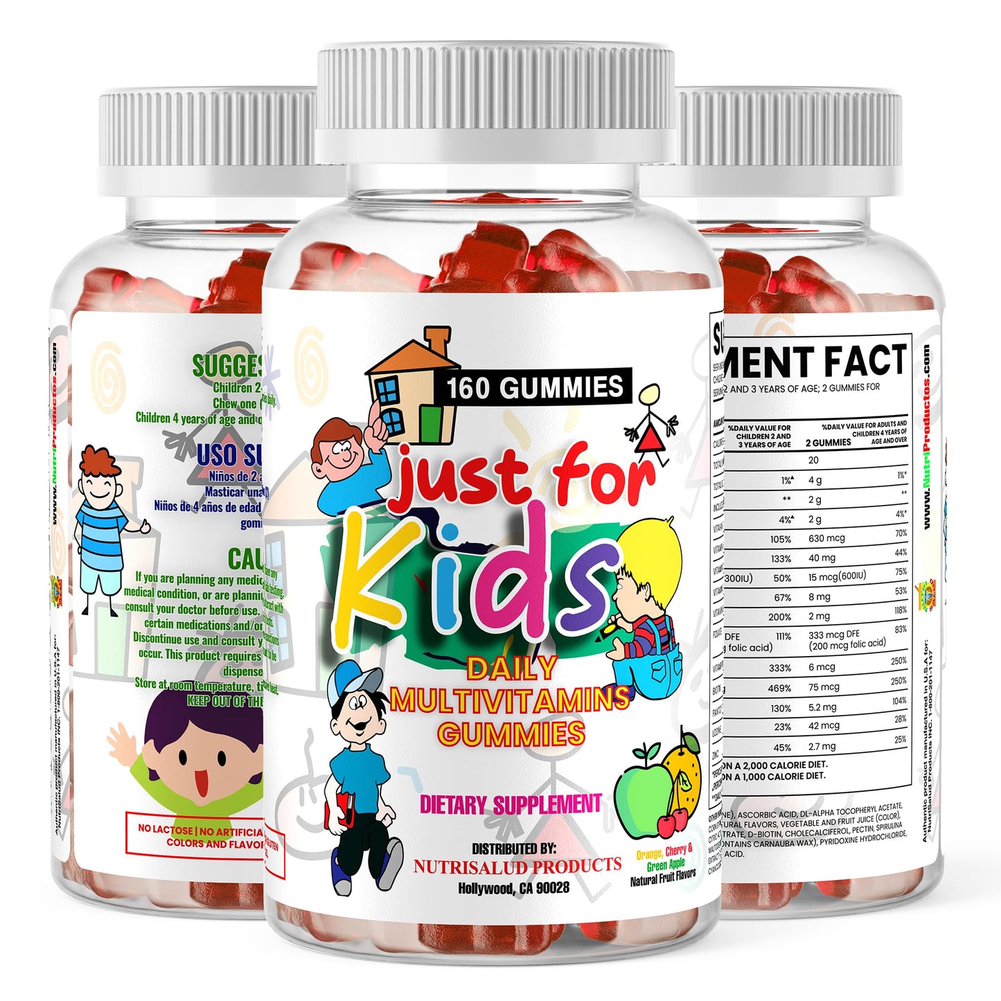 Nutrisalud Products Multivitamin Gummies Just for Kids 365 Gummies